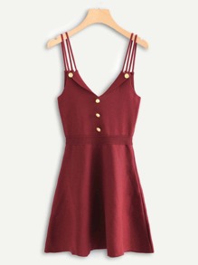Single Breasted Knit Dress