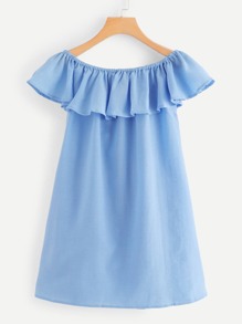 Off Shoulder Tiered Dress