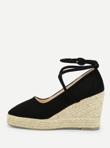 Ankle Strap Espadrille Wedges