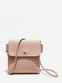 PU Flap Crossbody Bag