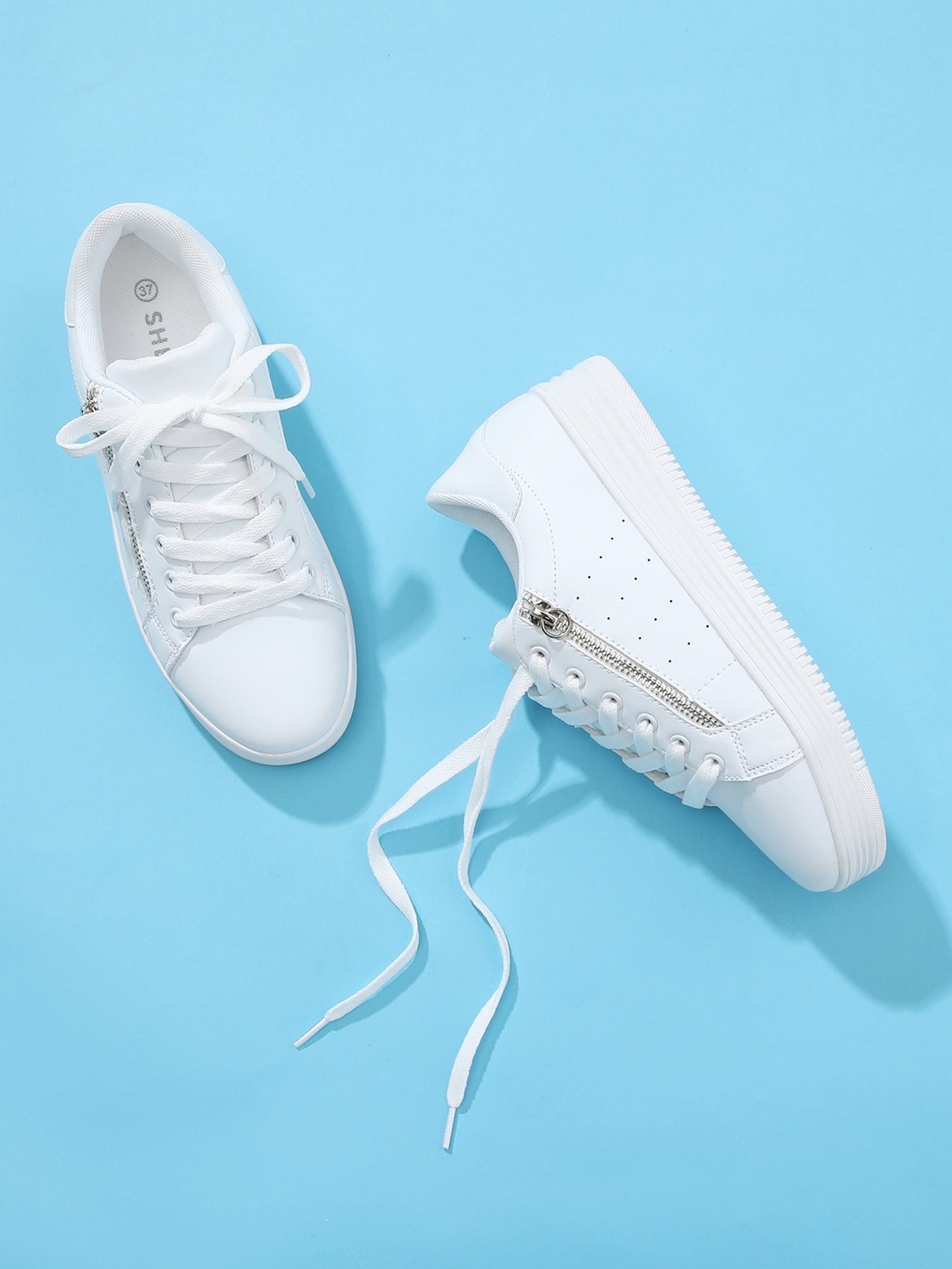 PU Спортивная обувь на шнуровке и на молнии