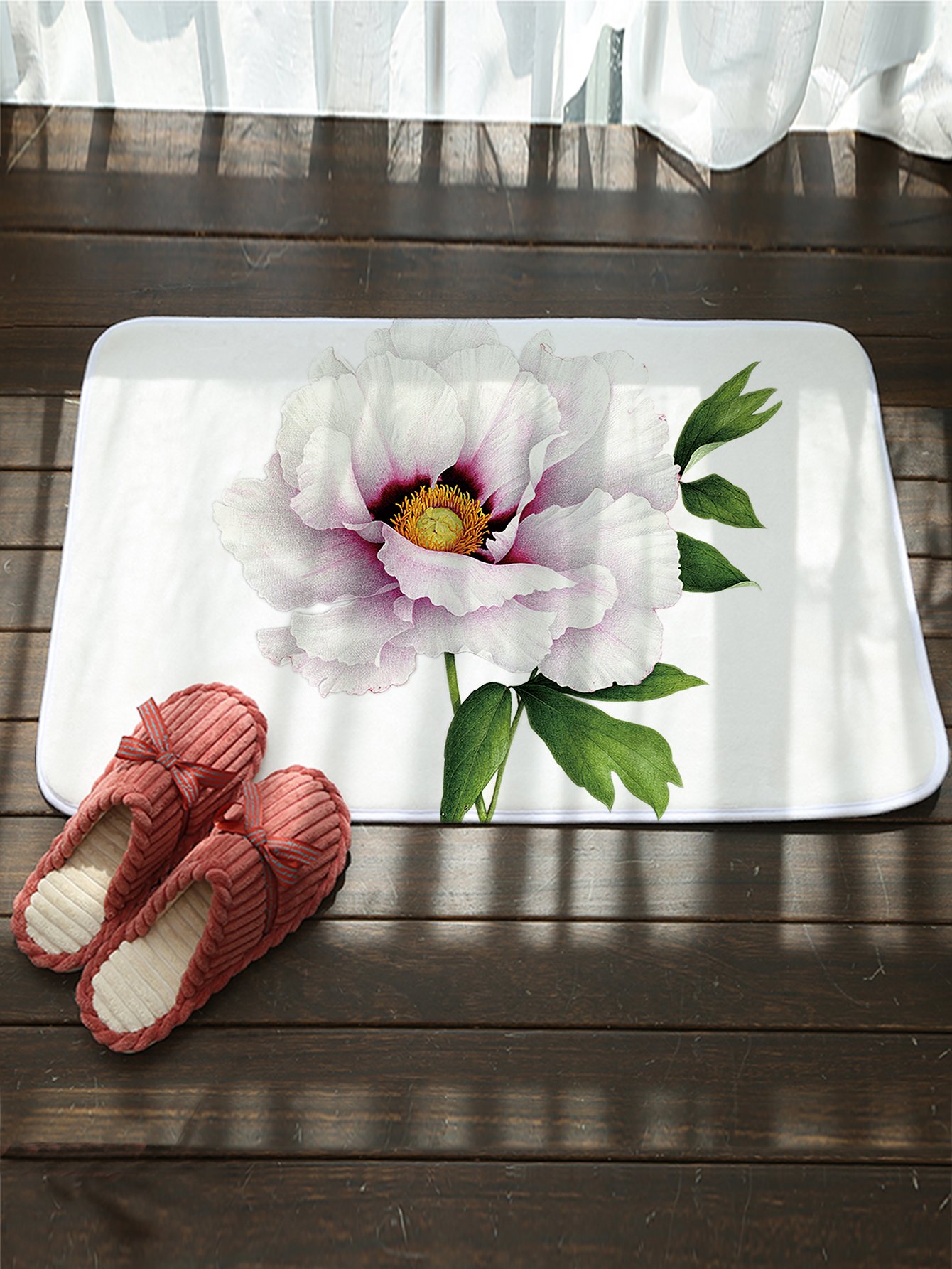 Ситцевый придверный коврик