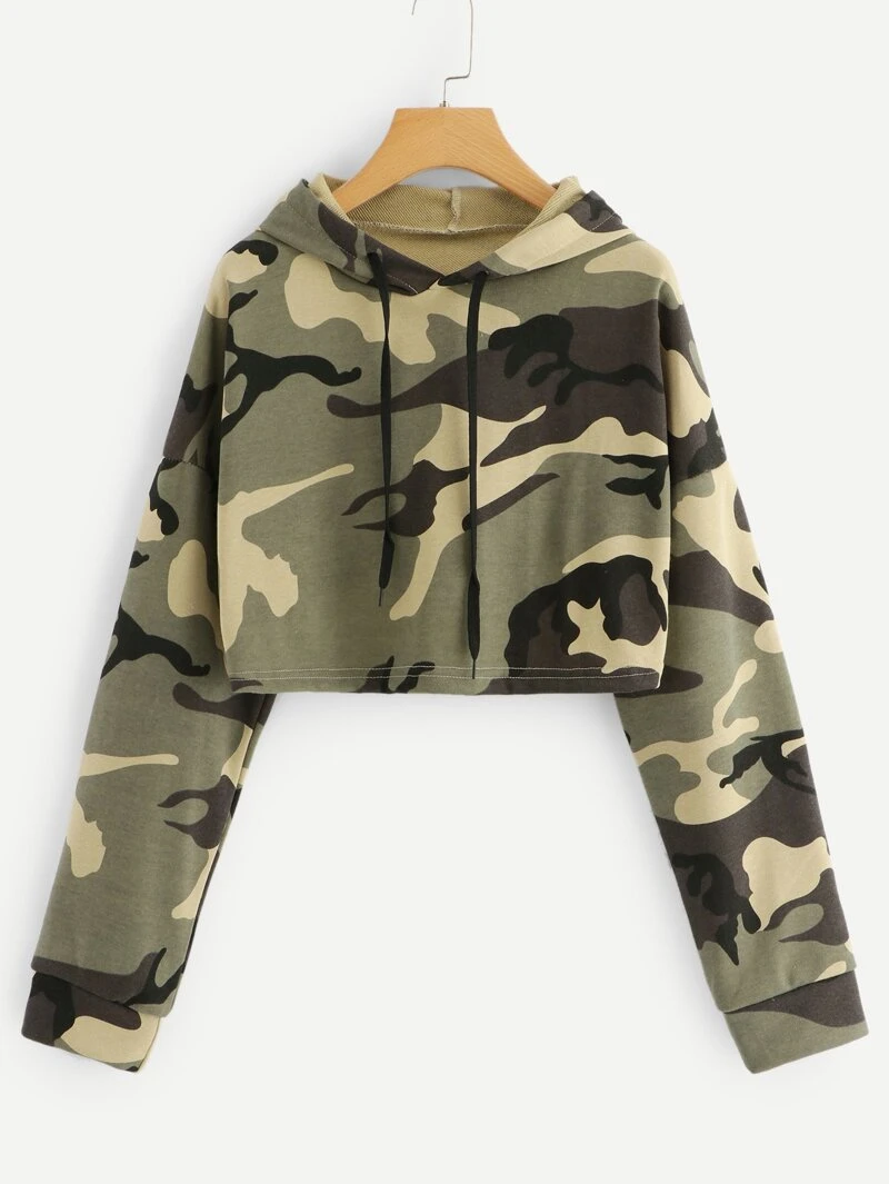Shoulder Print Camo Shoulder Drop Camo Shoulder Hoodie Drop Camo Drop Print Hoodie A1fRfqxn