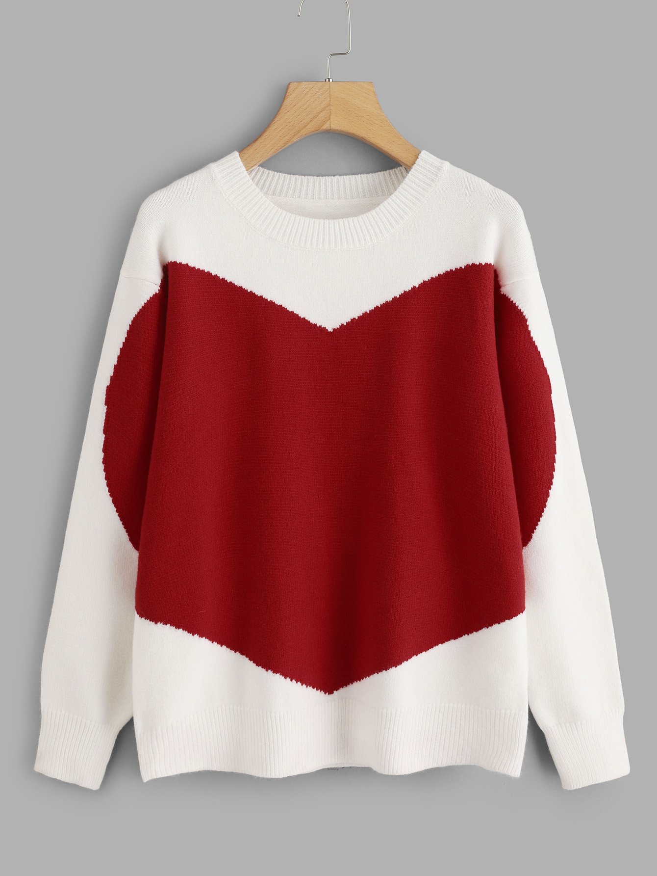 Двойной свитер с сердечком