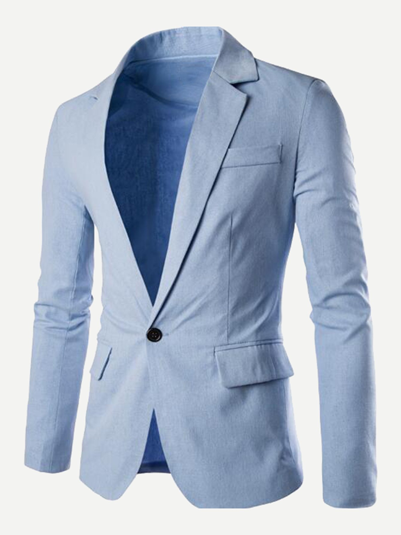 Простой однобортный жакет для мужчины
