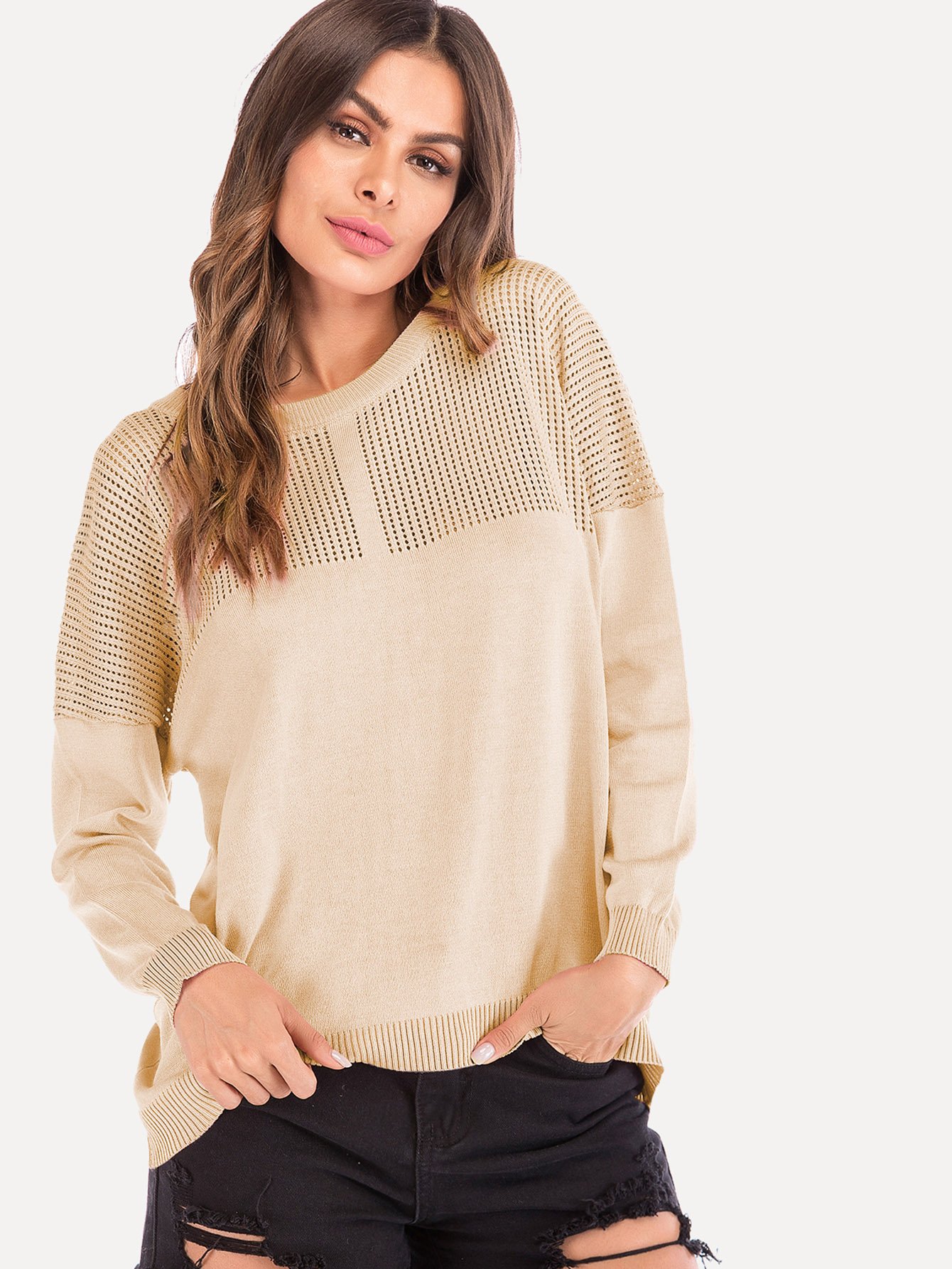 Вырезать твердый свитер