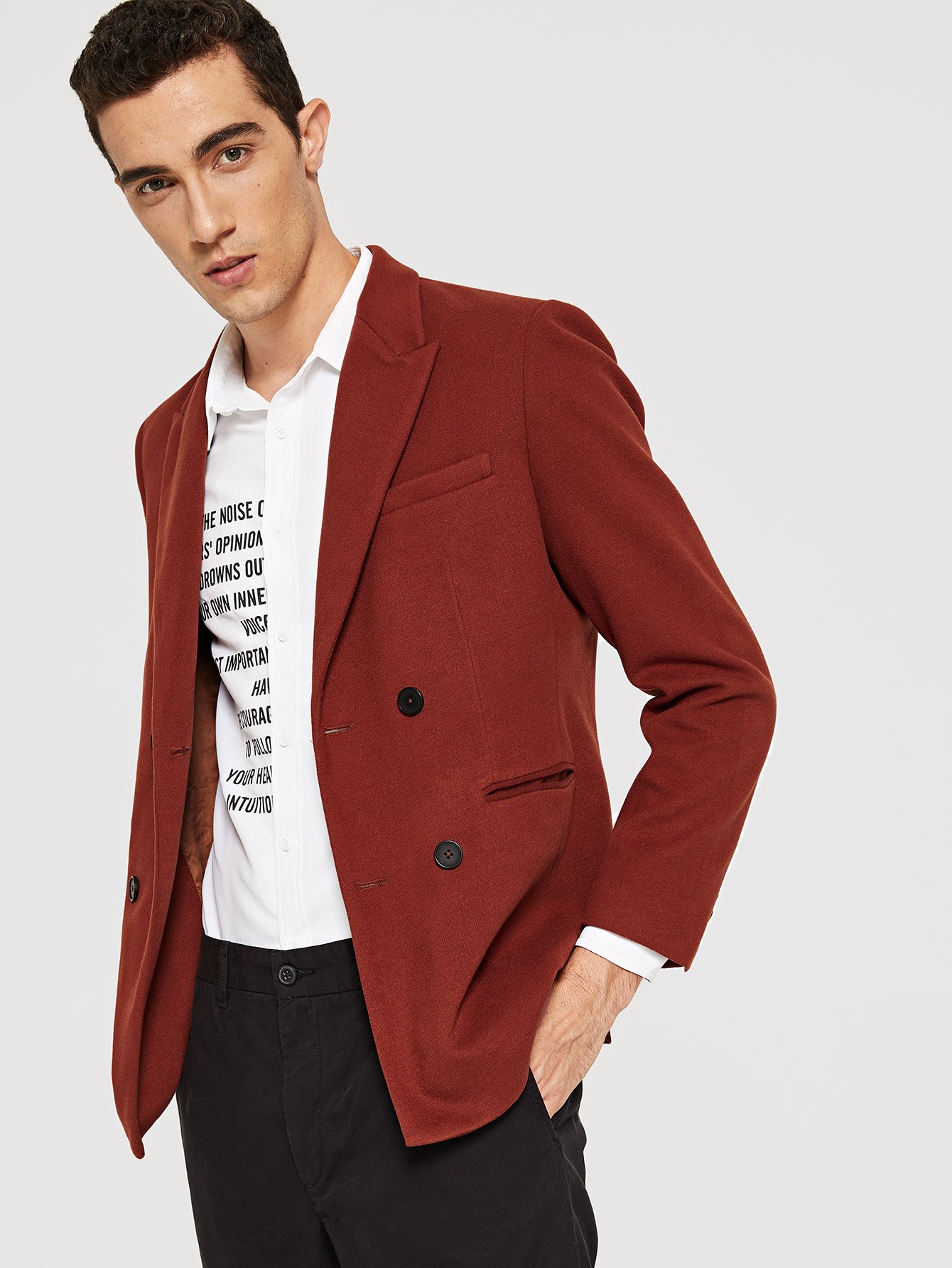 Двубортный жакет для мужчины