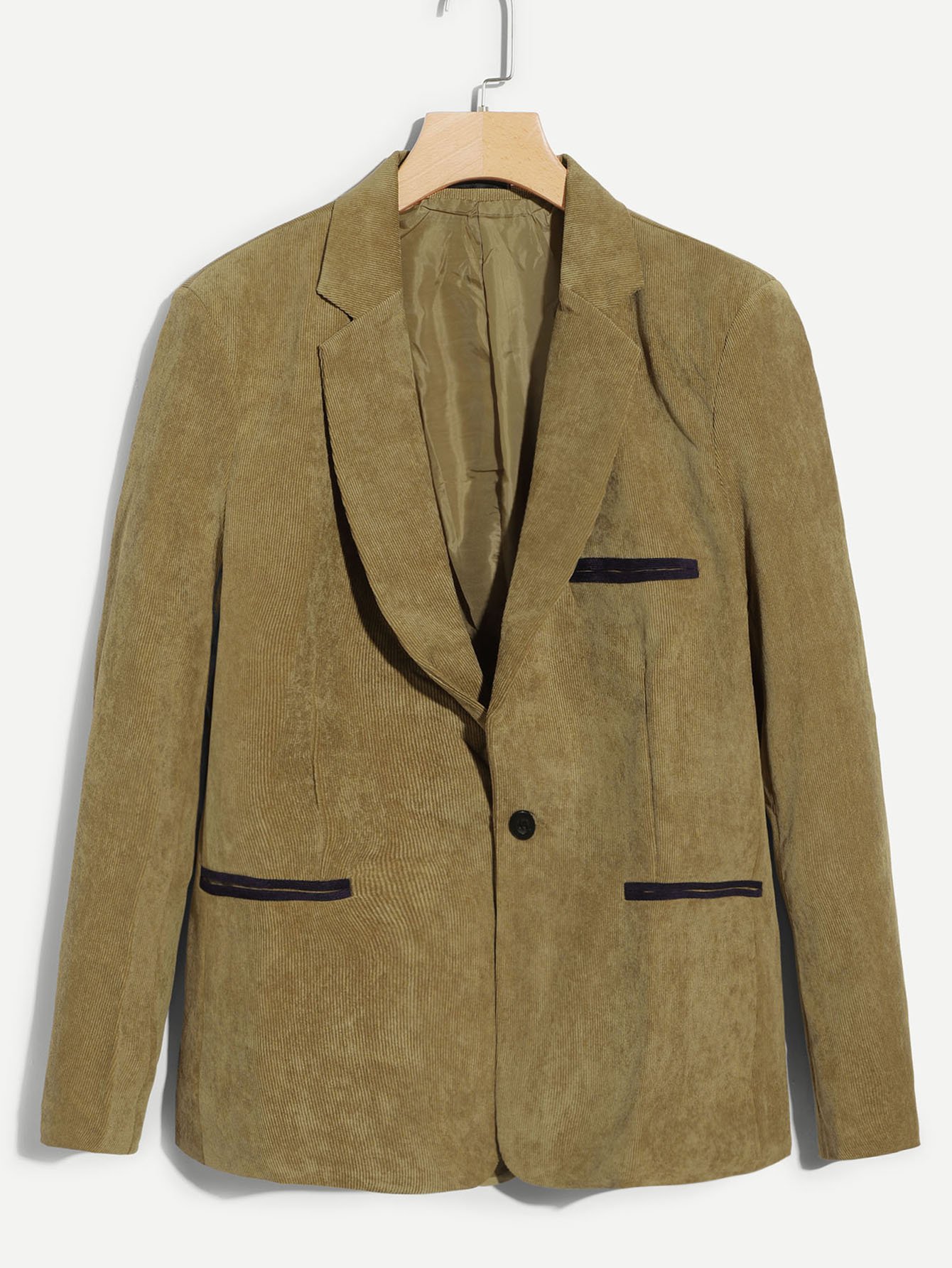 Жакет из вельвет-корда и с карманами для мужчины