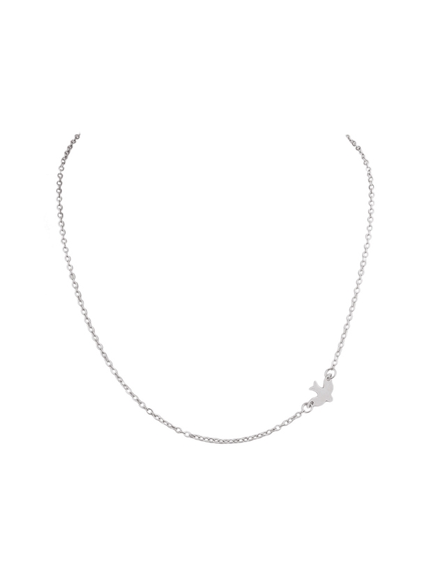 Silver Gold Color Swallows Thin Chain Necklaces