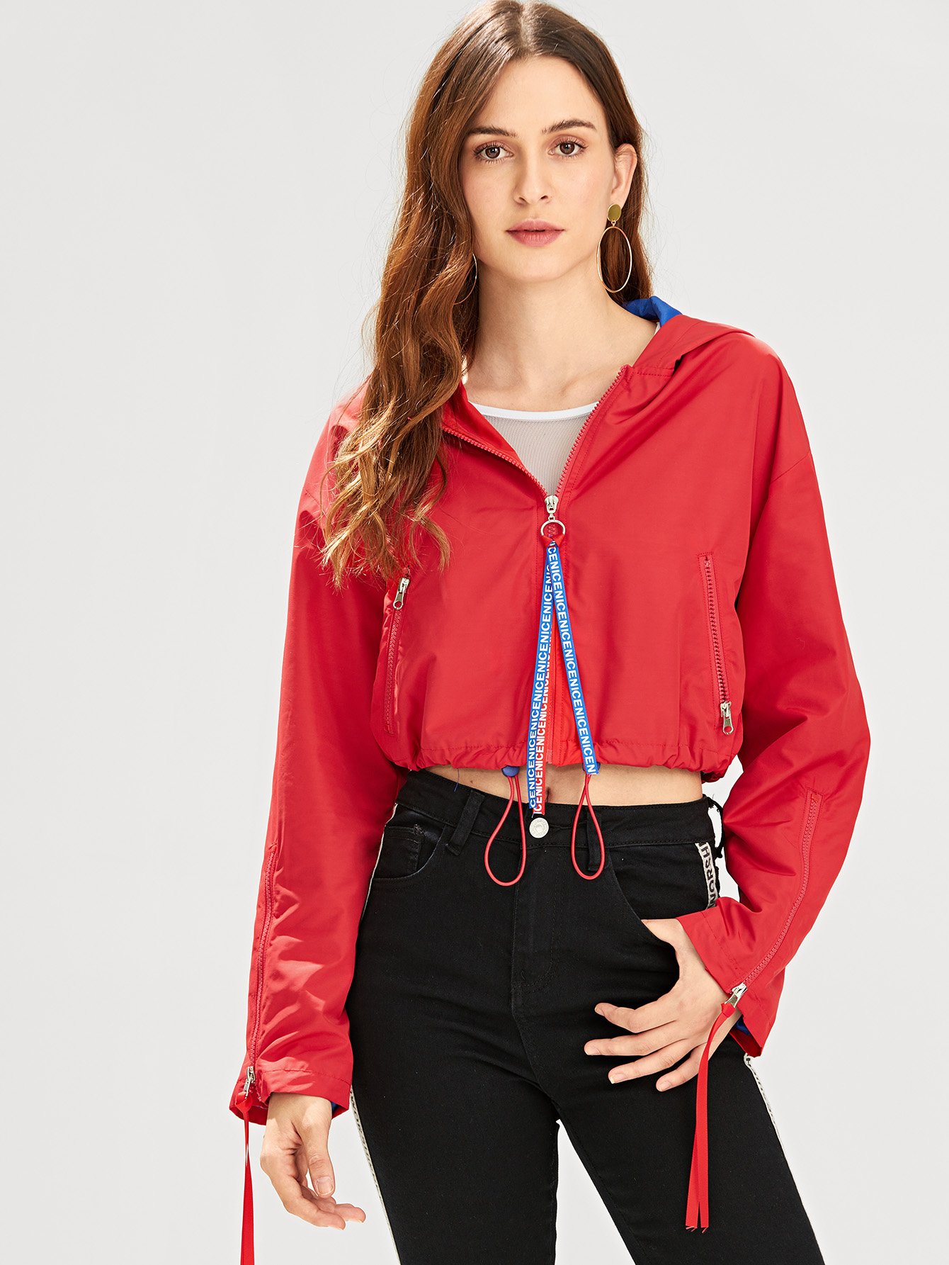 Жакет с капюшоном