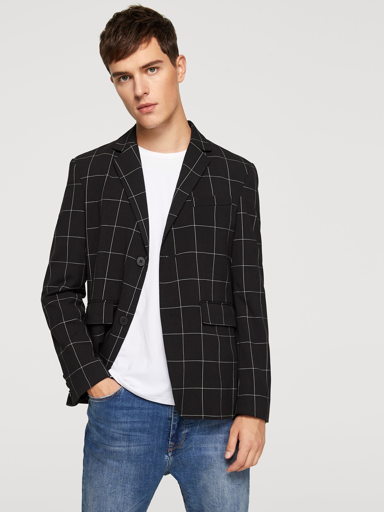 Жакет в клетку для мужчины
