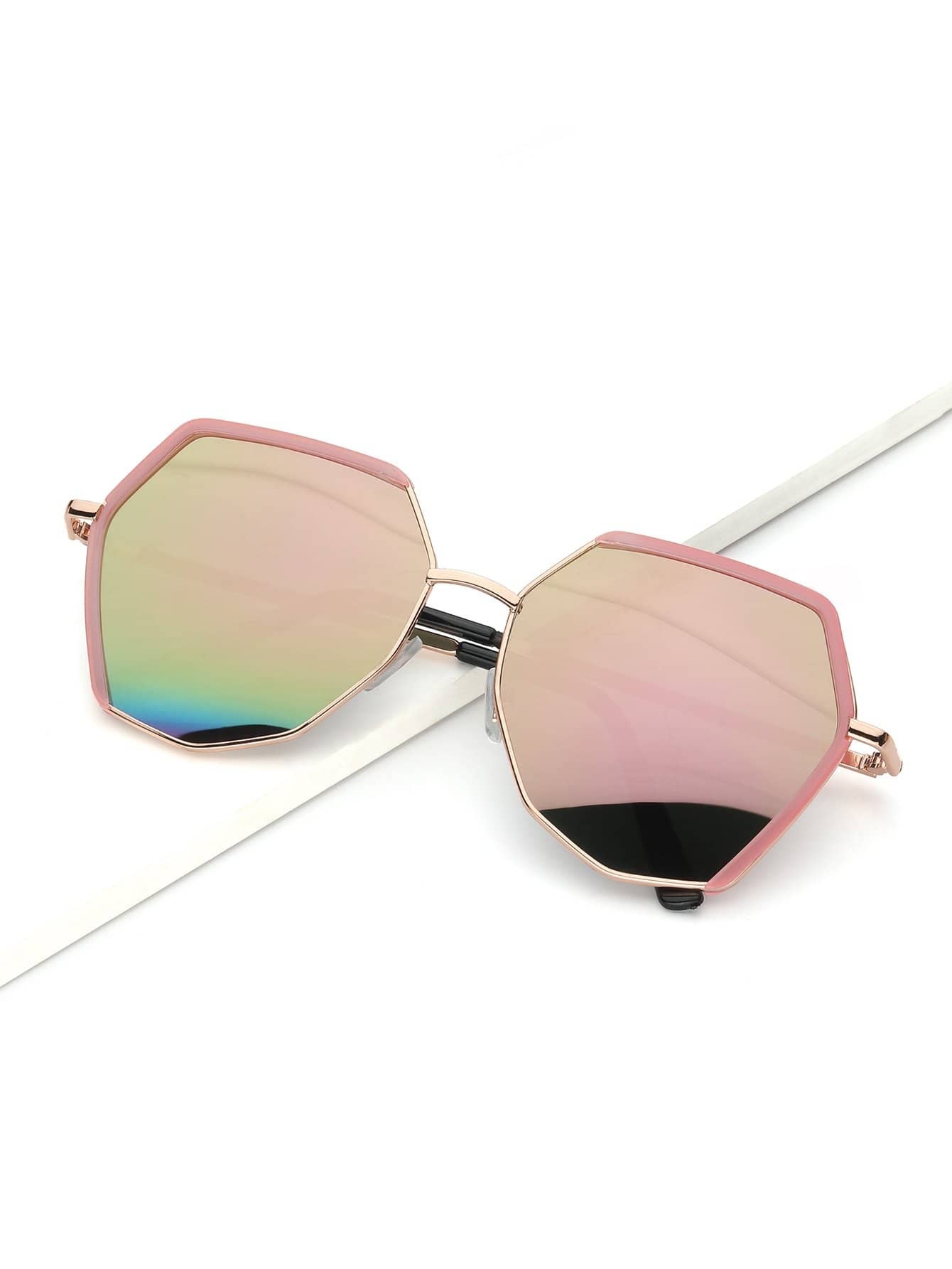 Мужская металлическая рамка для зеркальных линз Солнцезащитные очки