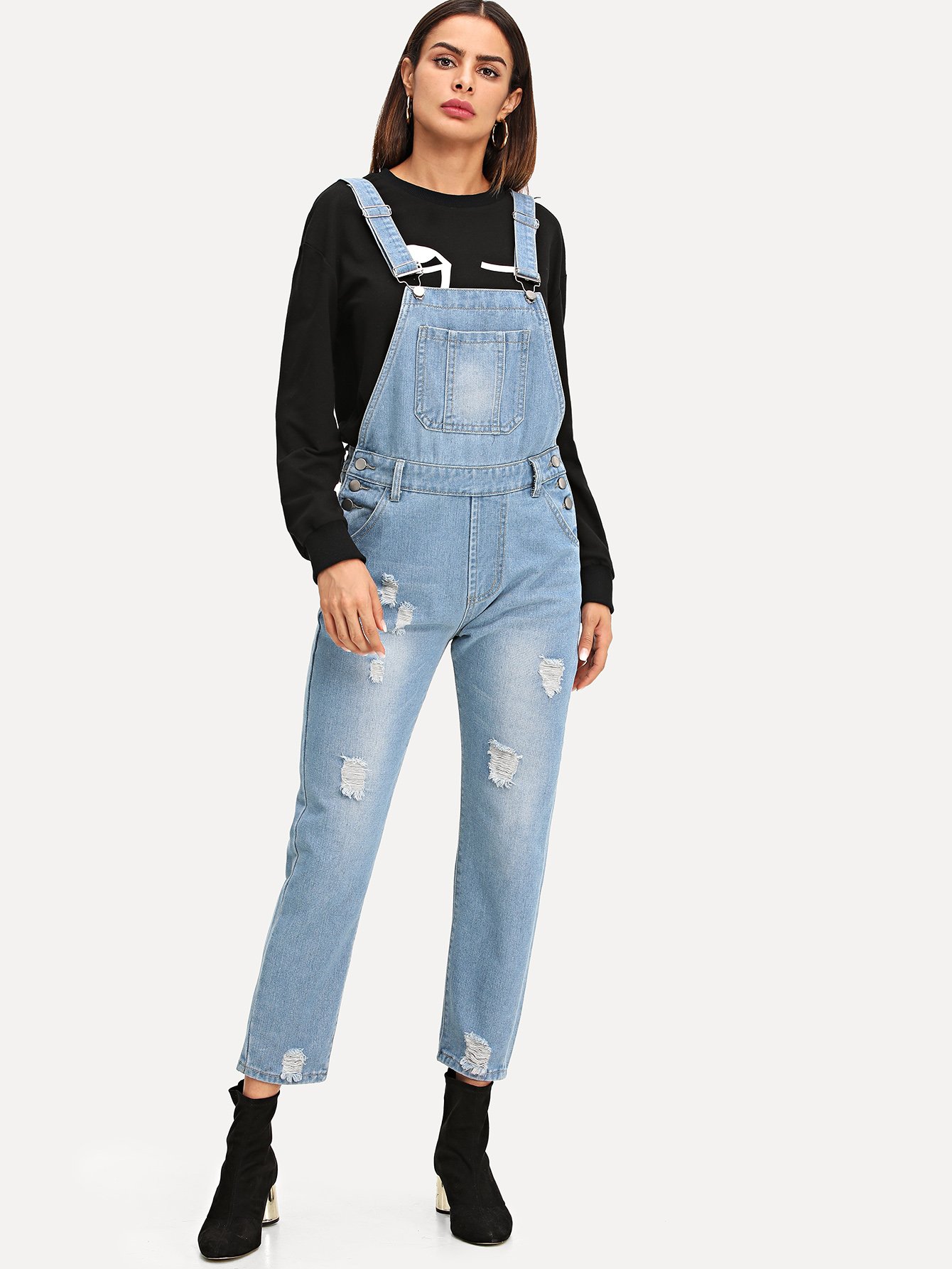 ÐомпÑÑÑеÑÐ½Ð°Ñ Ð¸ мобиРÑÐ½Ð°Ñ ÑеÑ
ника по вкÑÑнÑм Ñенам Iconnapp Ripped Faded Denim Overalls