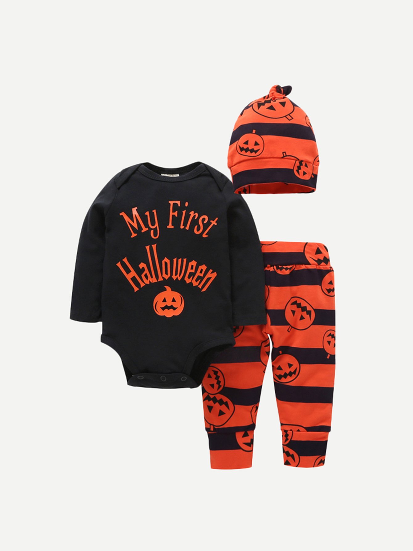 Boys Pom Detail Cartoon Print Top With Pants