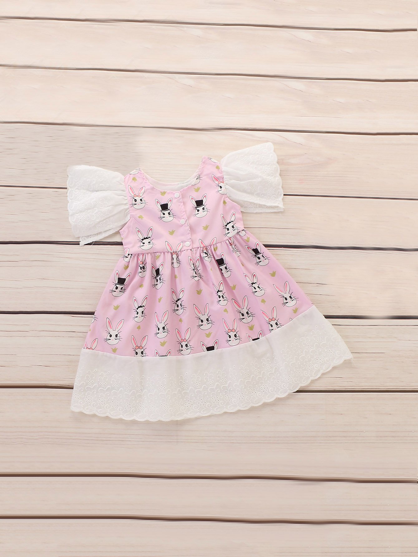 Girls Rabbit Print Dress