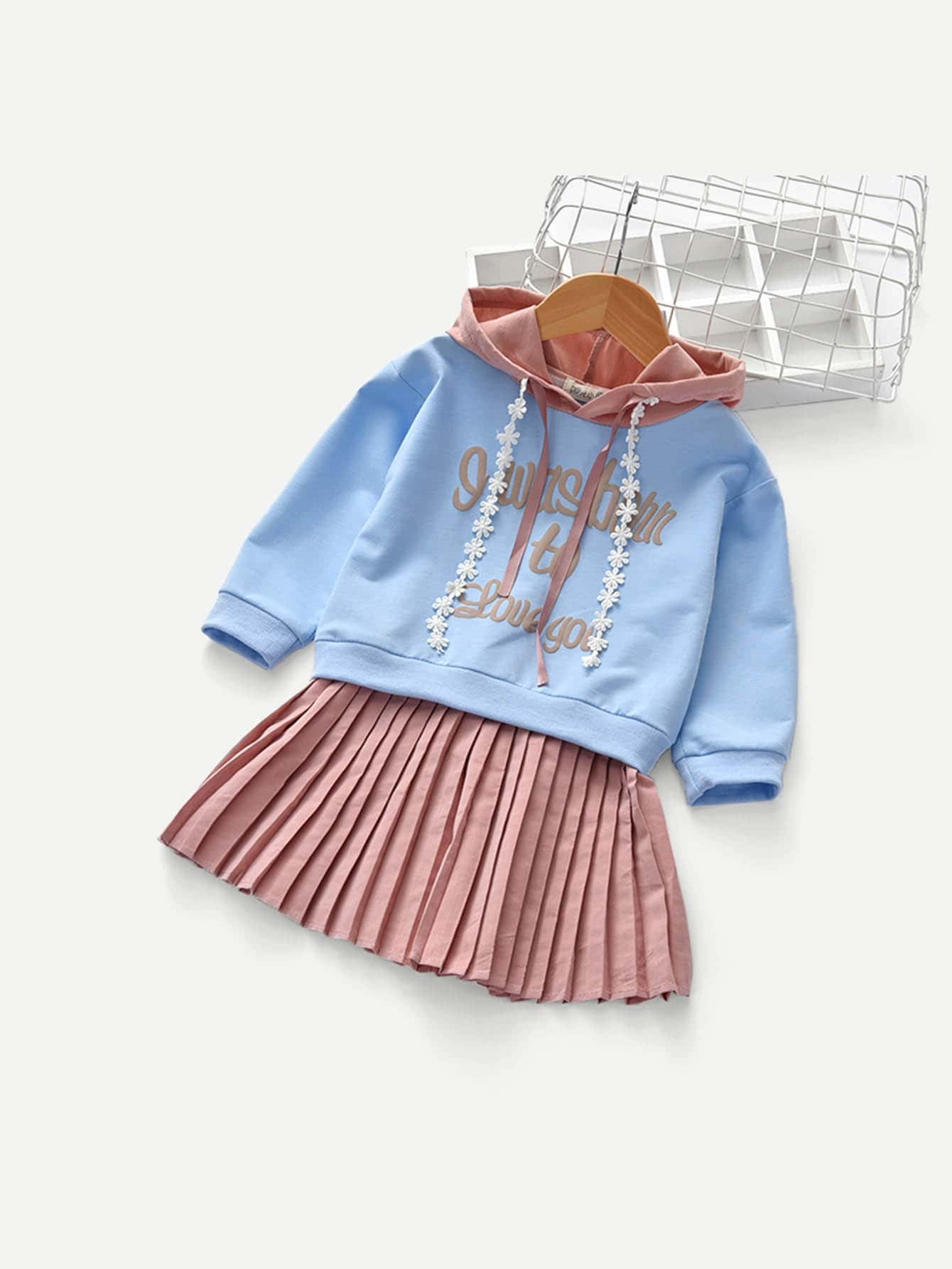 Girls 2 In 1 Hoodie Dress