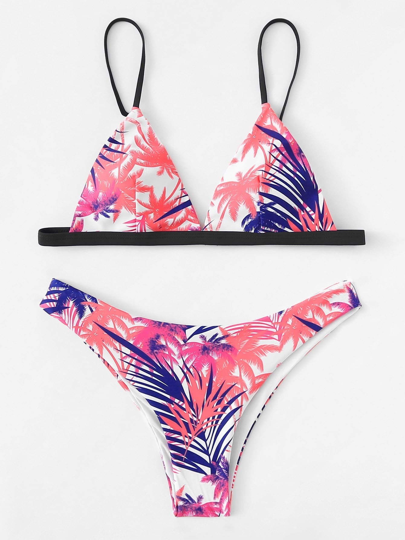 Leaf Print Bikini Set