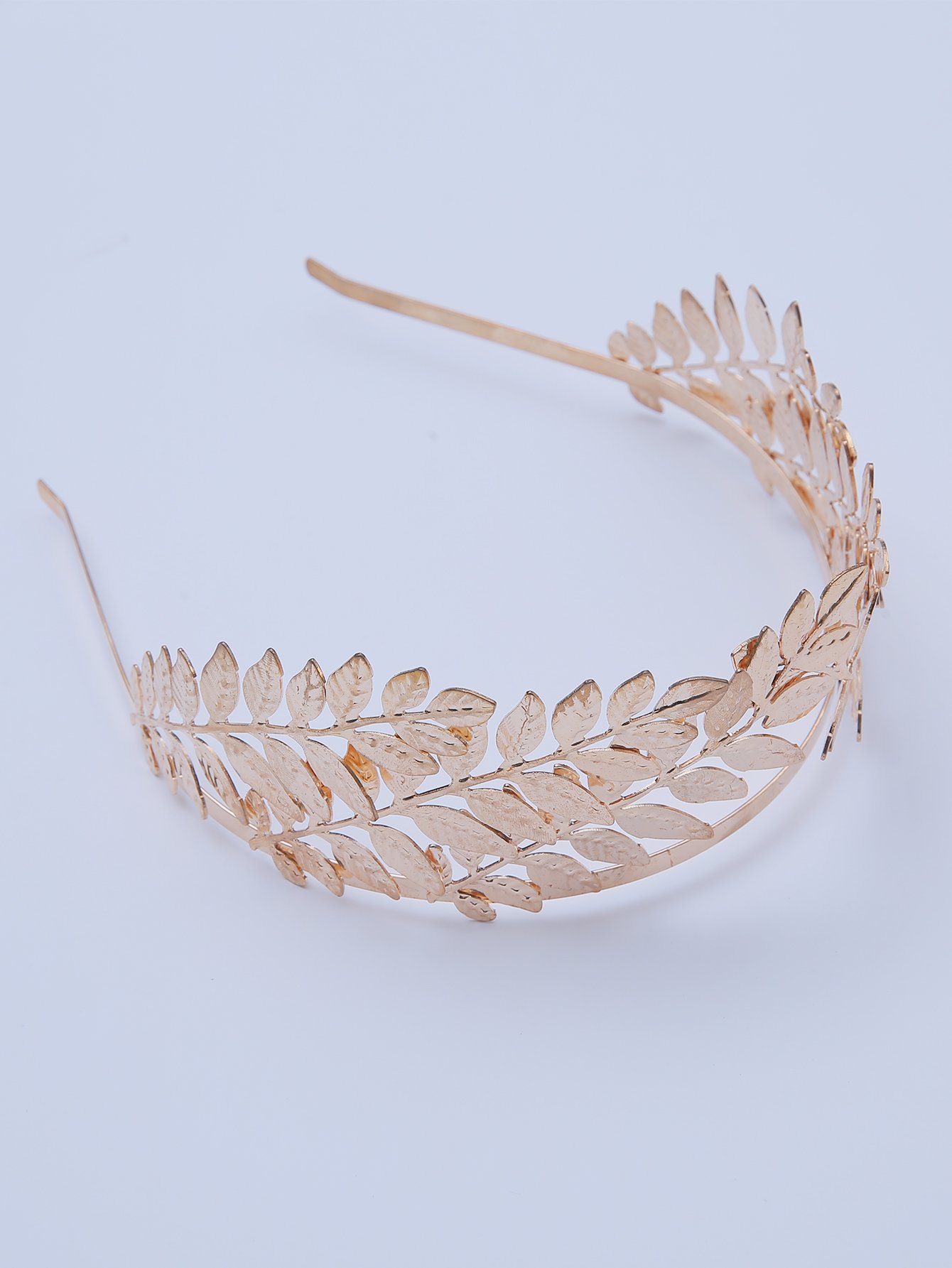 Metal Leaf Decorated Headband