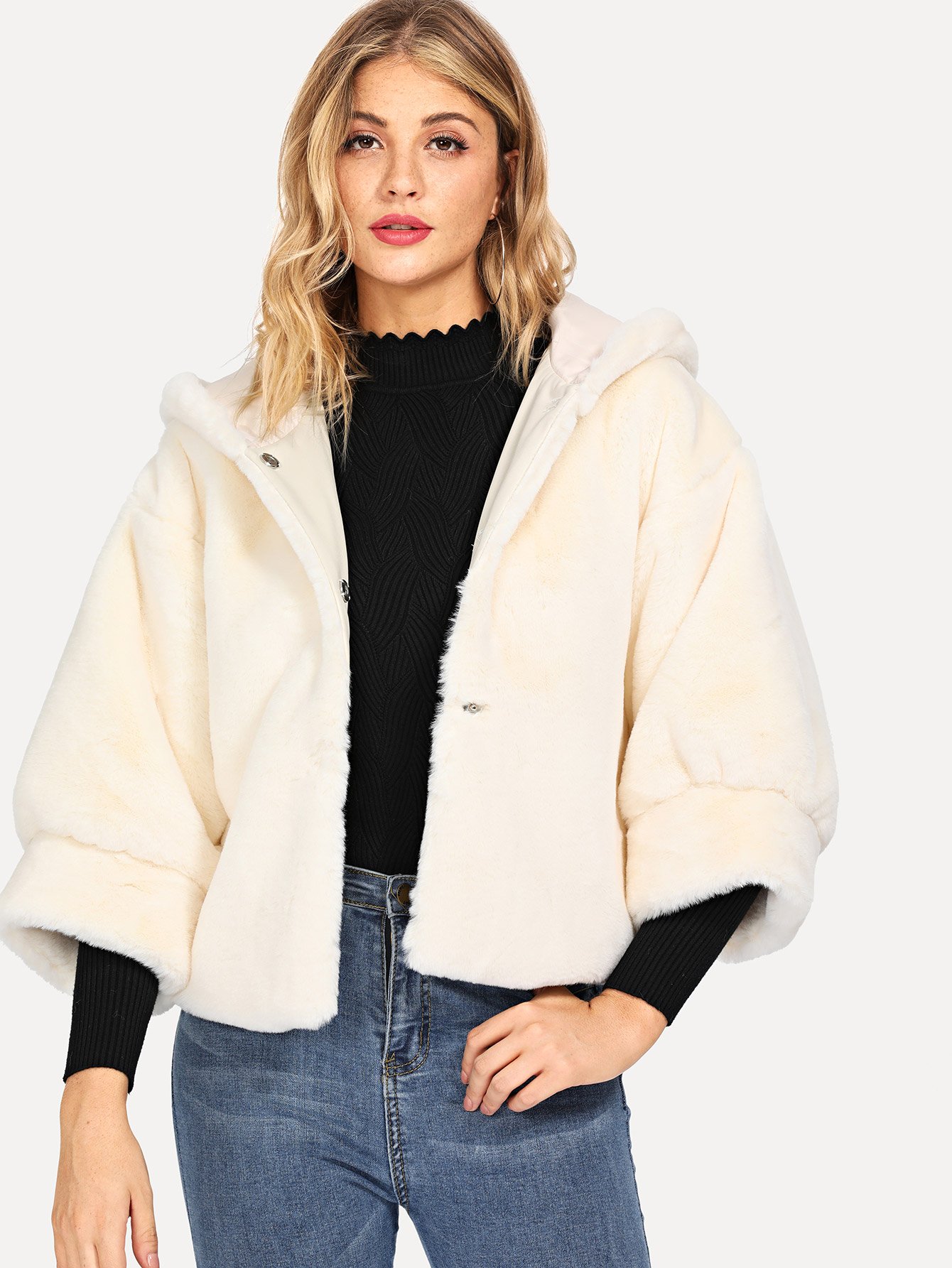 Комбинезон в цветочек Пальто SheIn