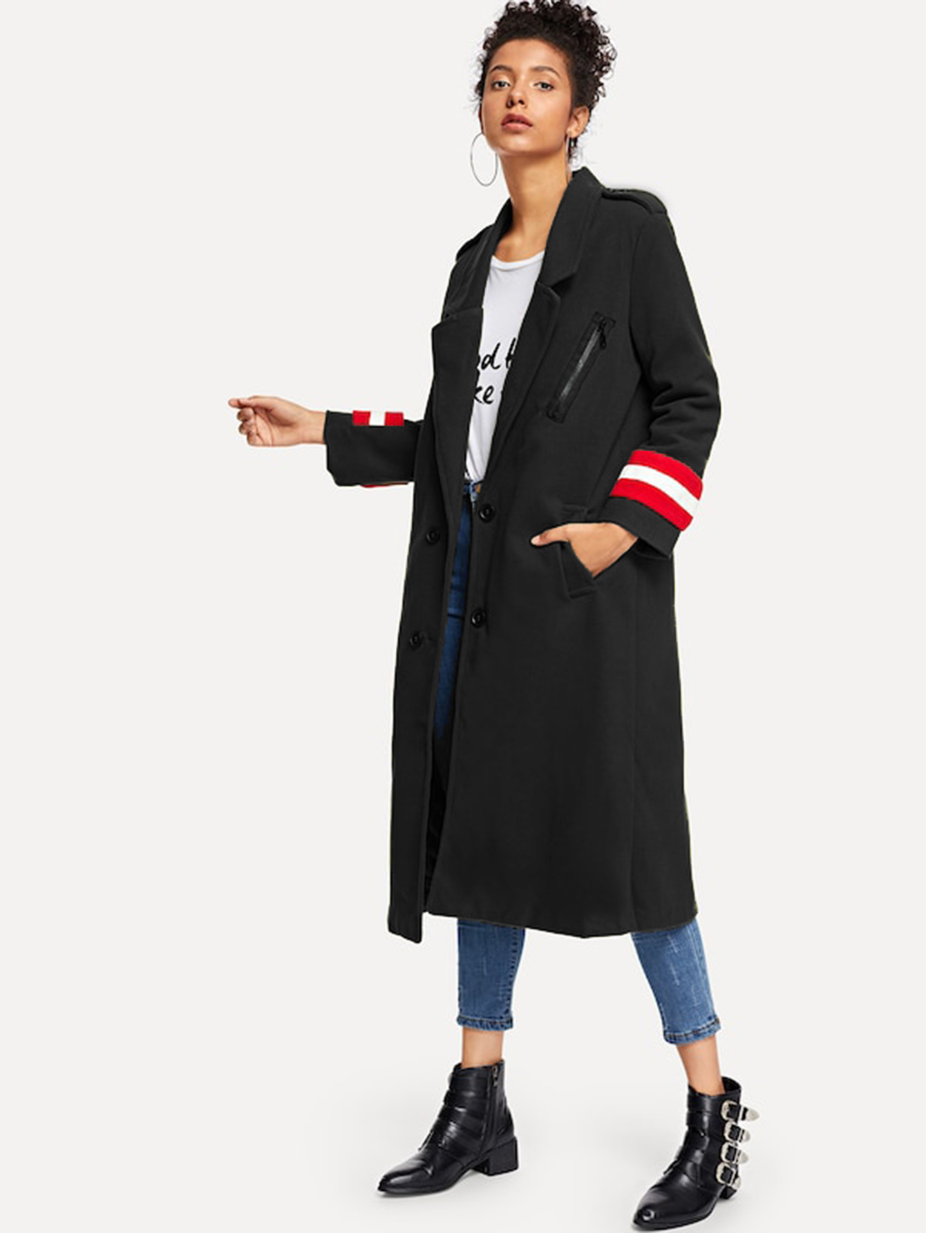 Слоган для печати Пальто SheIn