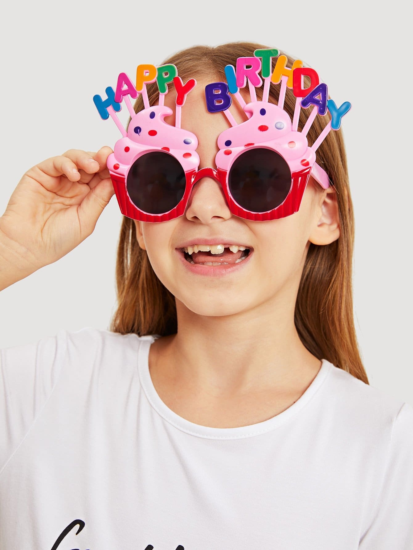 Солнцезащитные очки и оправа в форме торта для девочки