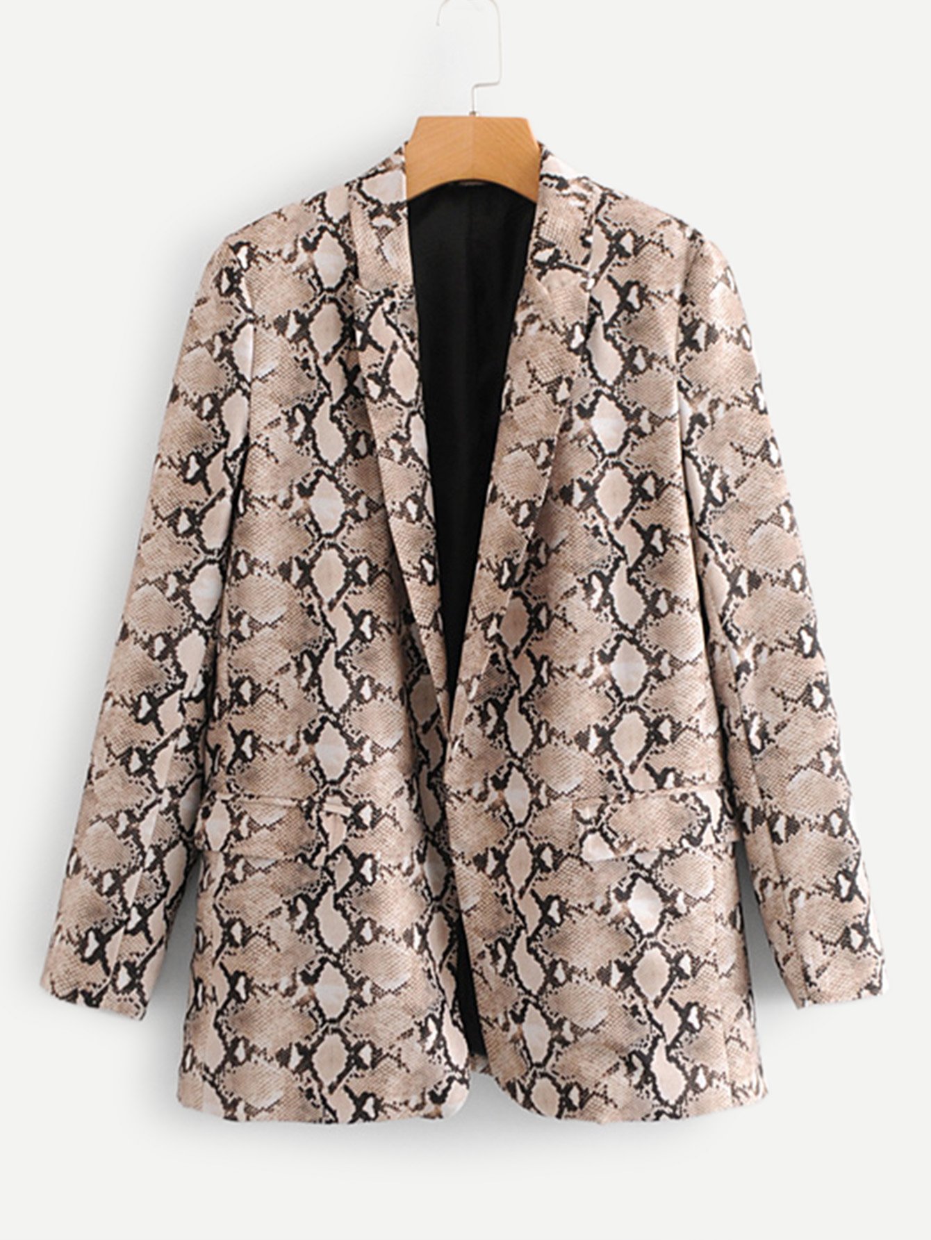 Жакет с принтом змеиных кож