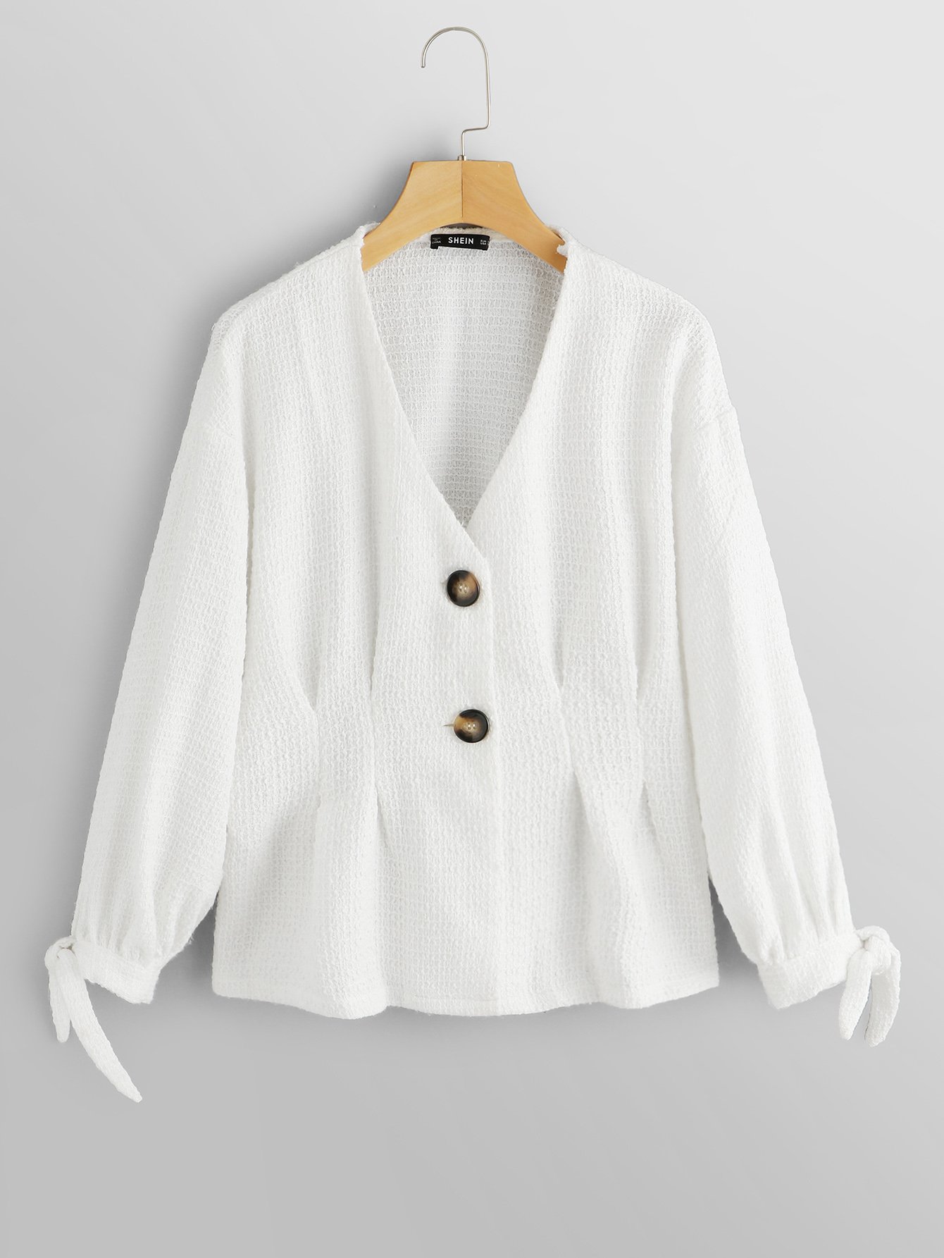 Брюки с принтом джунгли Пальто SheIn