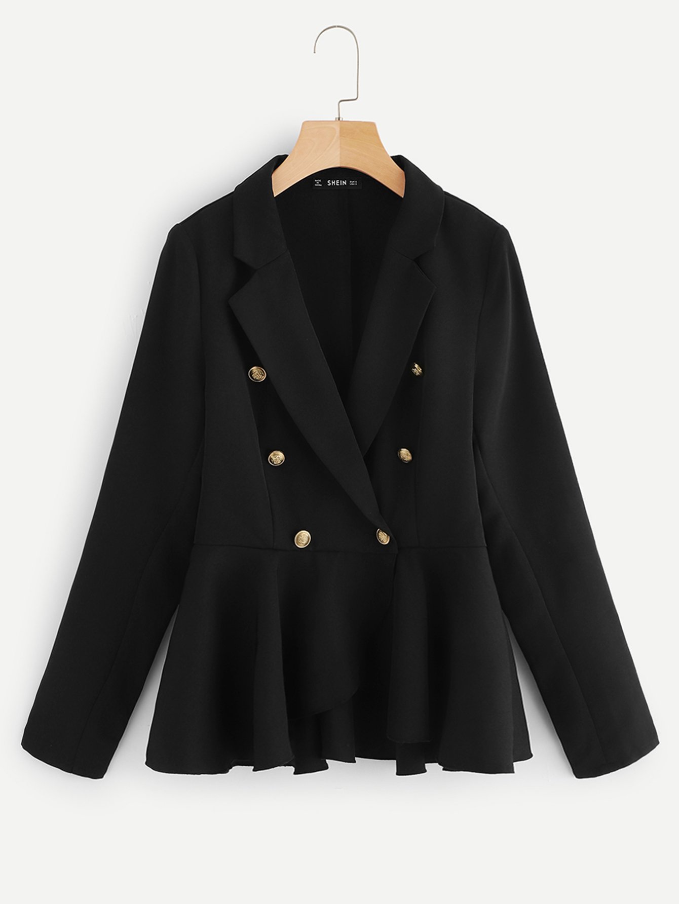 Короткая верхняя и напечатанная короткая Пальто SheIn