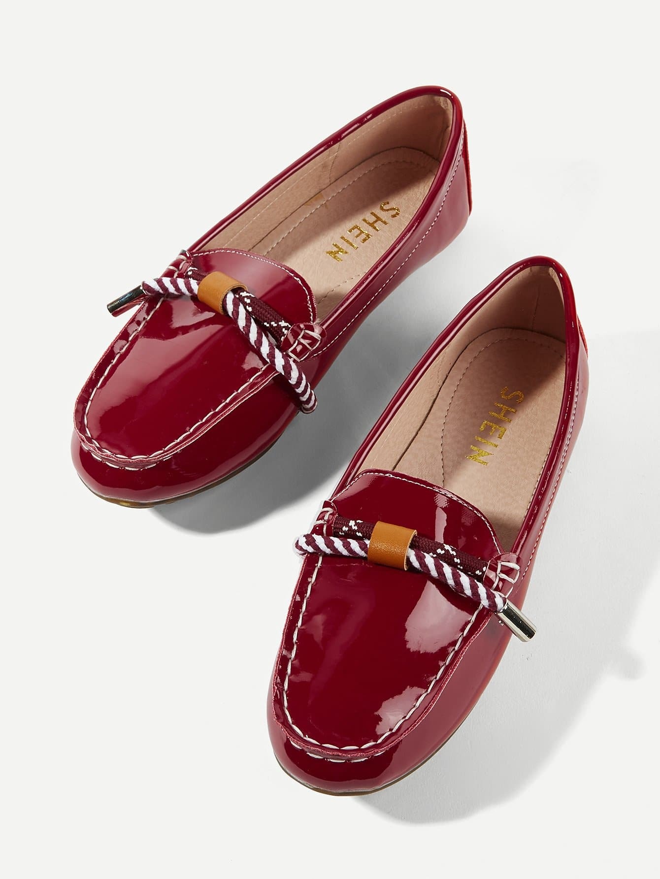 Обувь на плоской с кулиской