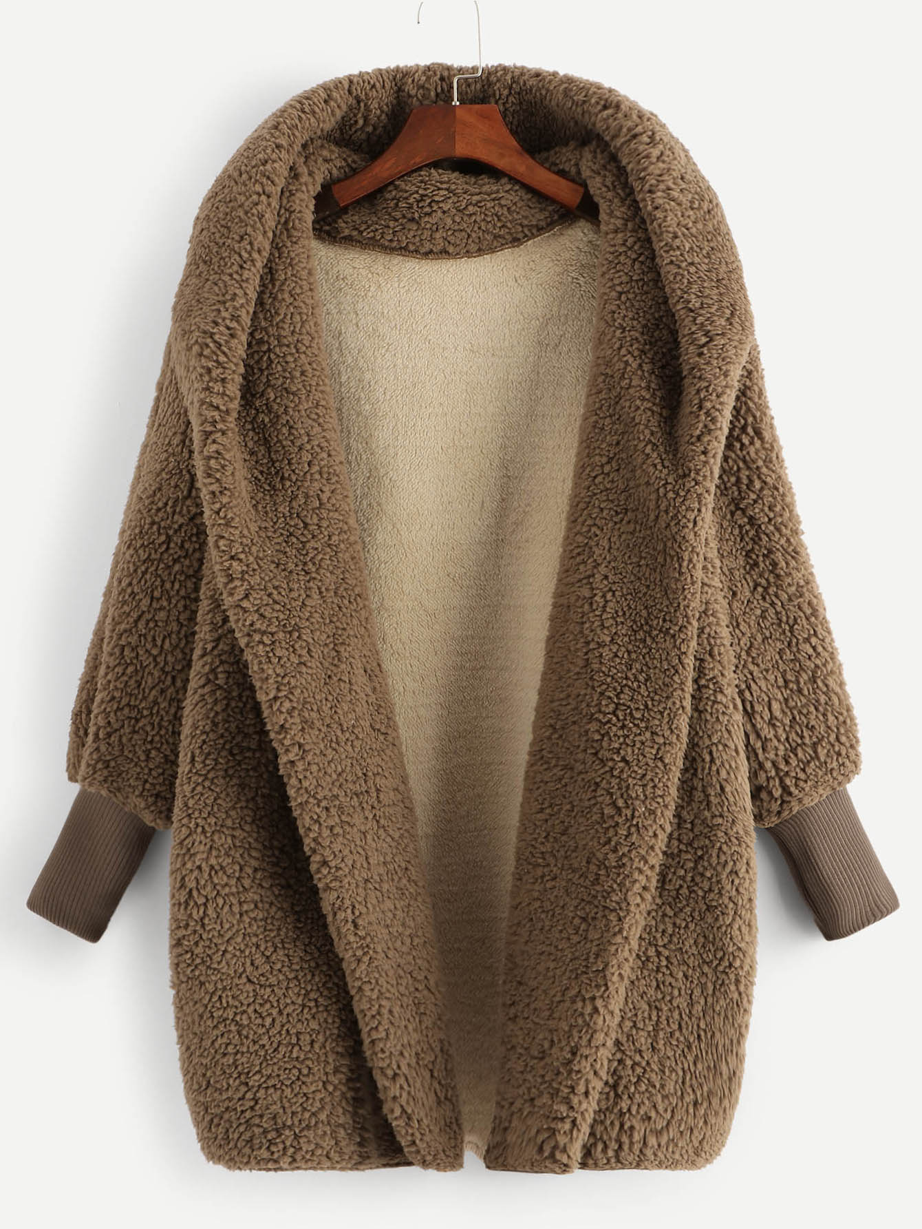 Твердая кнопка Пальто SheIn