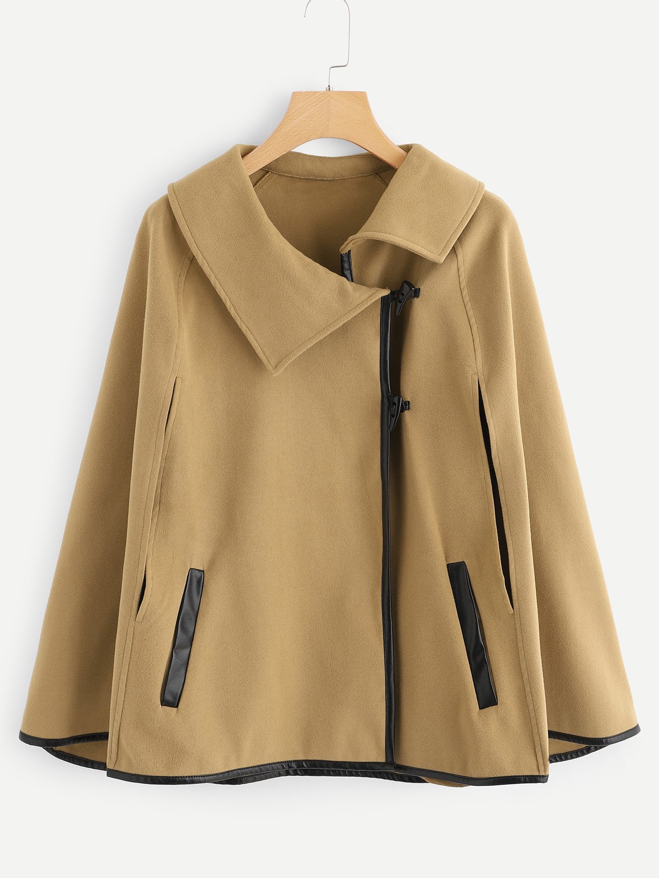 Однотонный комбинезон с широкими штанинами Пальто SheIn