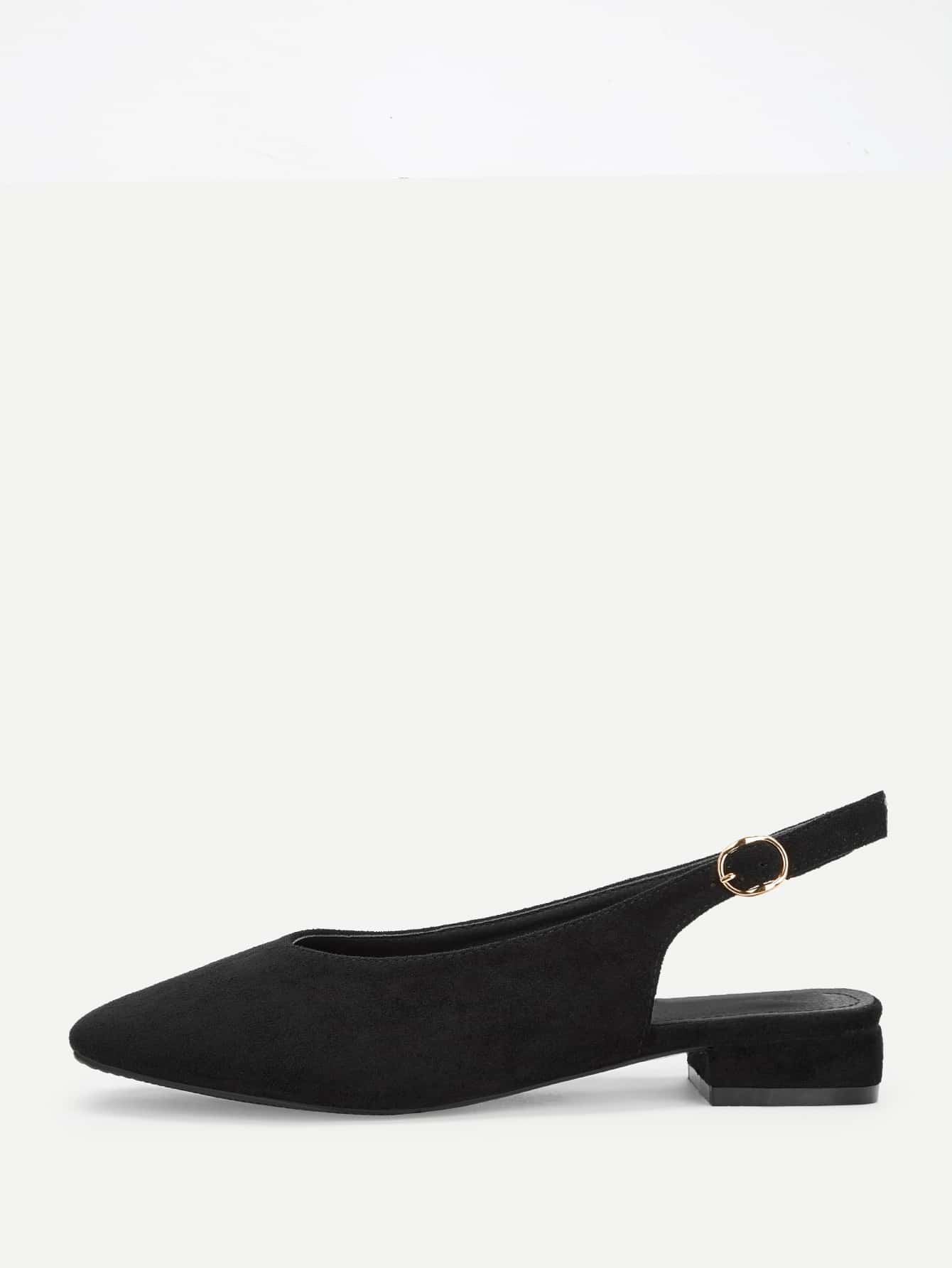 Квадратная обувь на плоской