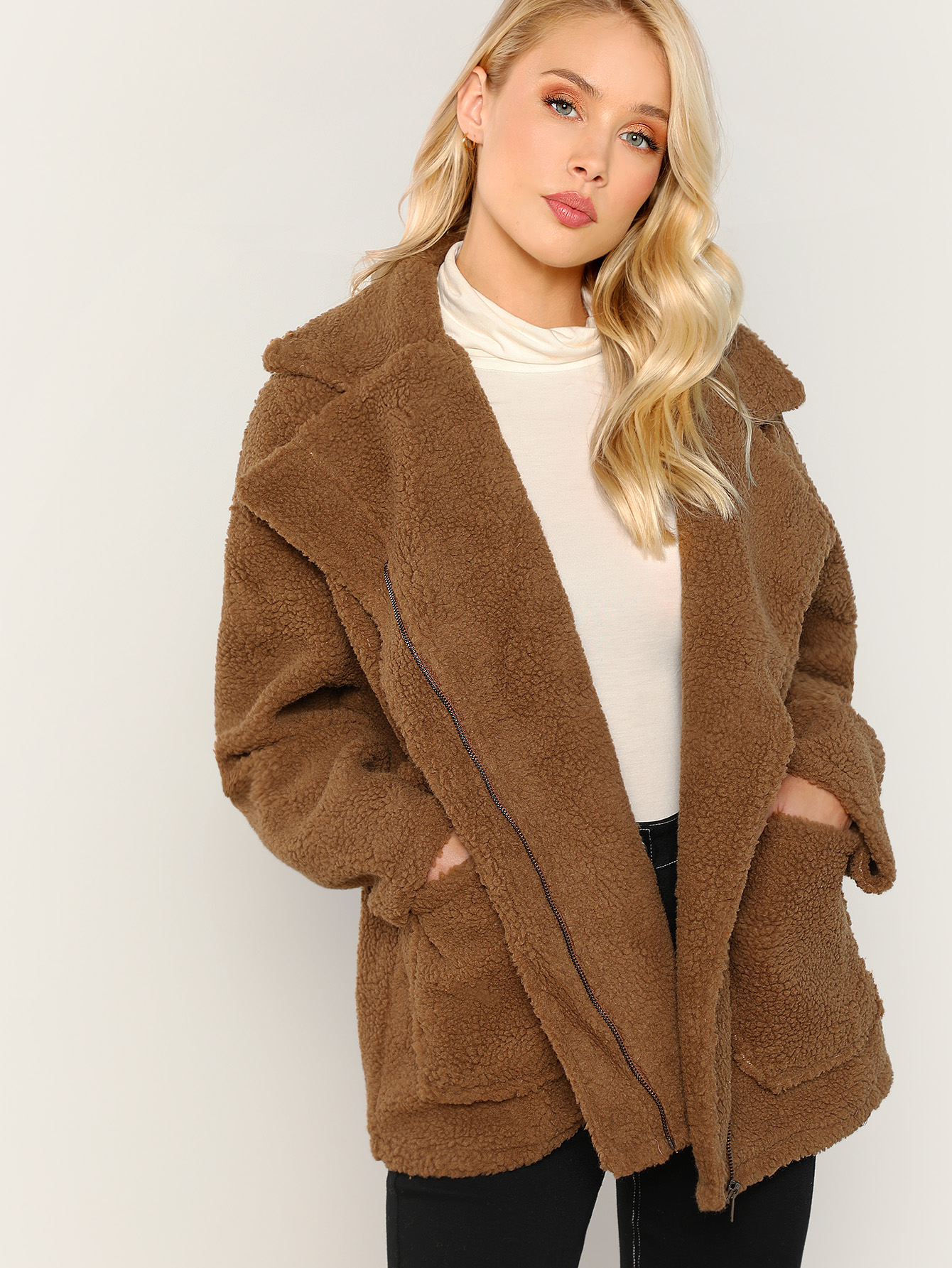 Комбинезон с принтом Пальто SheIn