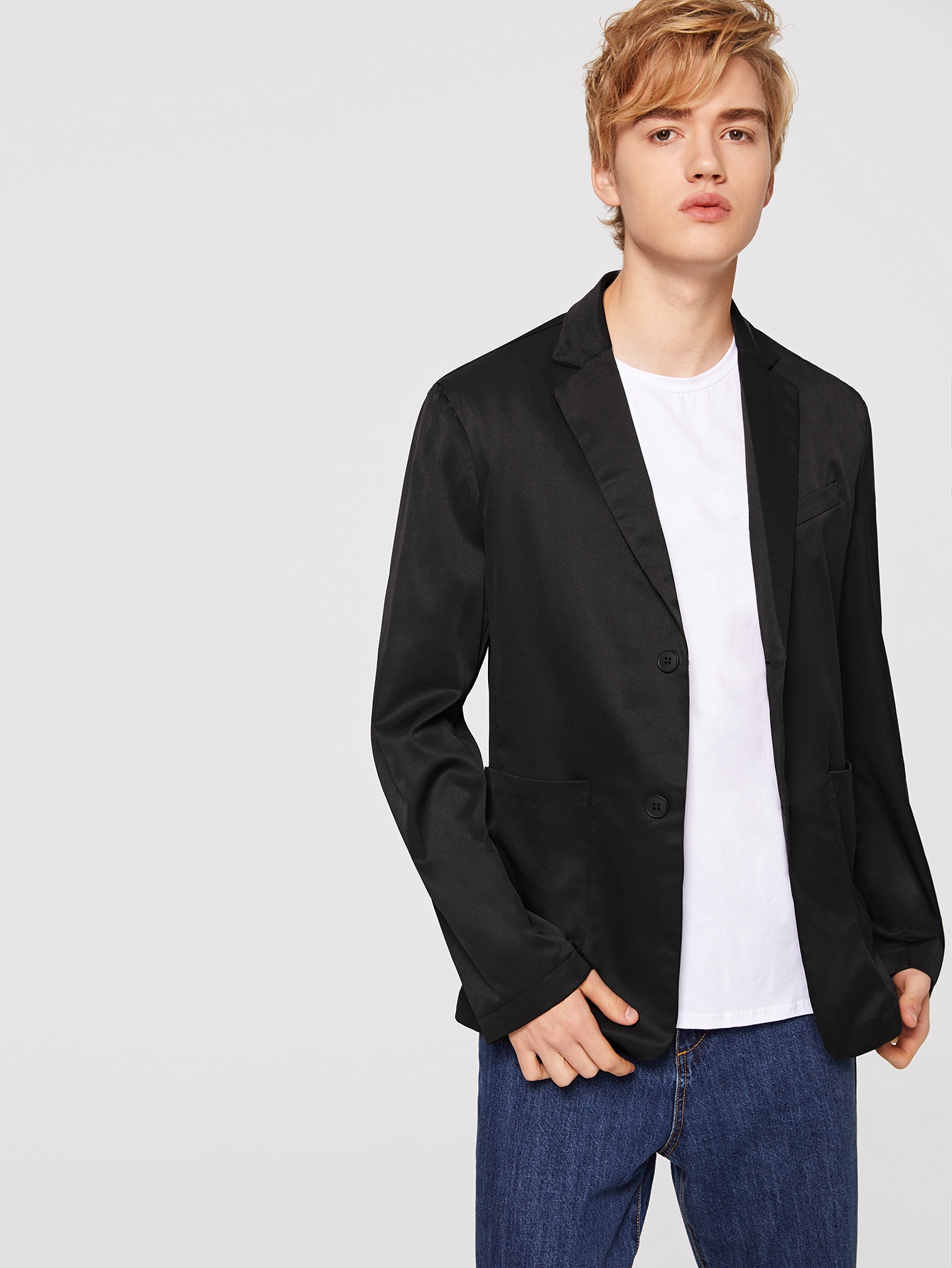 Мужскиой однобортный жакет