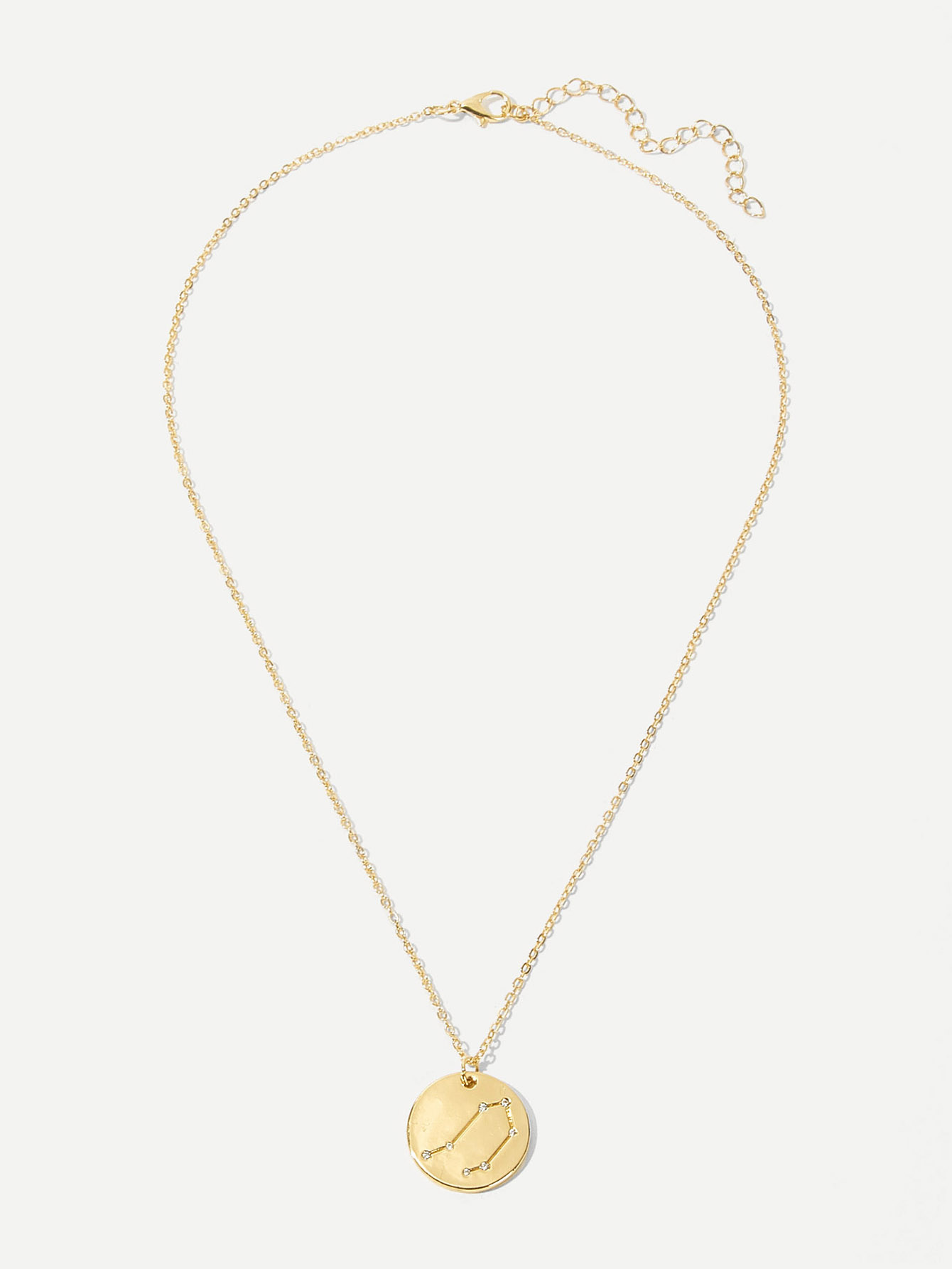 Ожерелье с круглой подвеской Весы 1 шт.