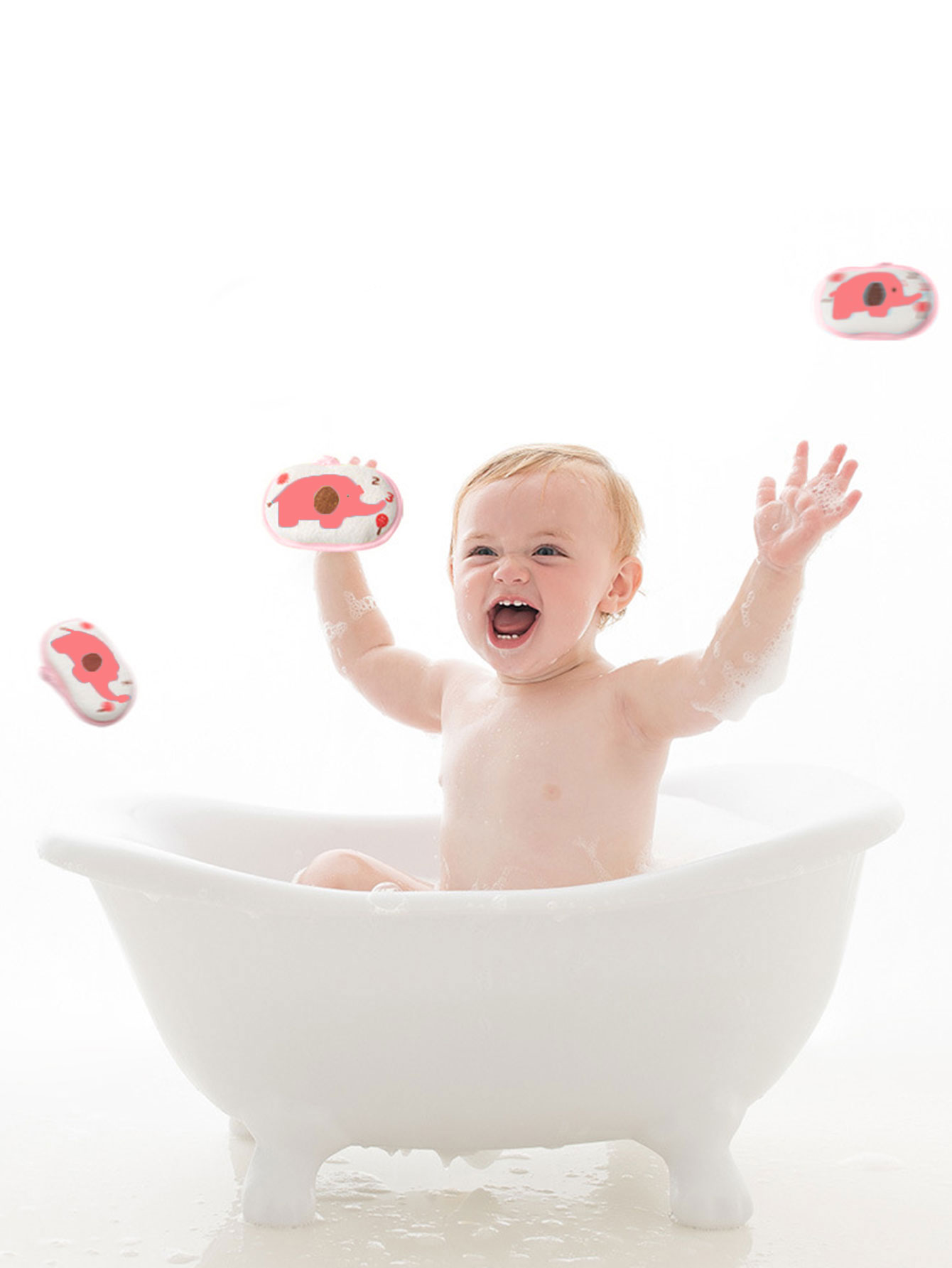 Детский хлопок для душа с принтом слона