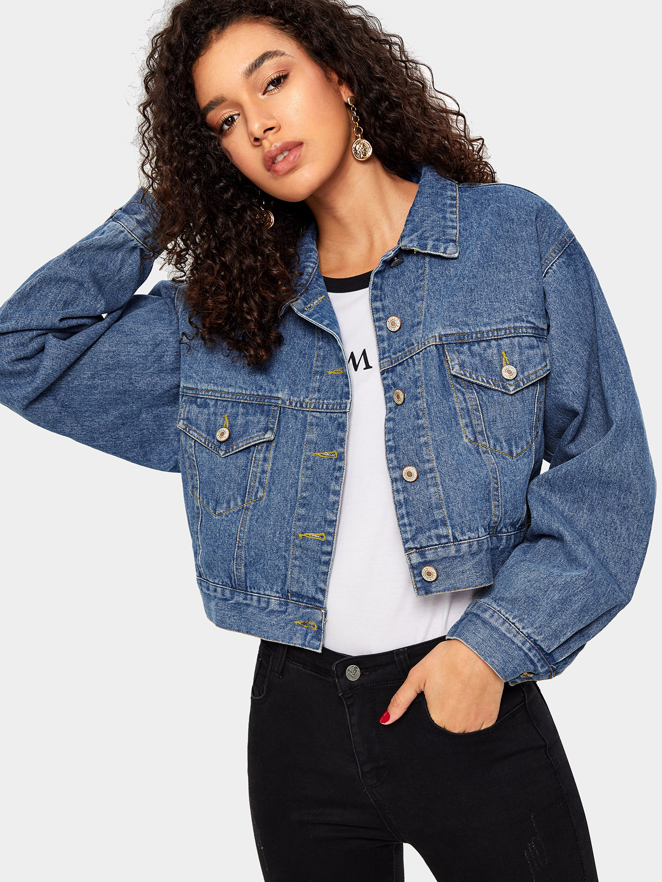 veste en jean Shein