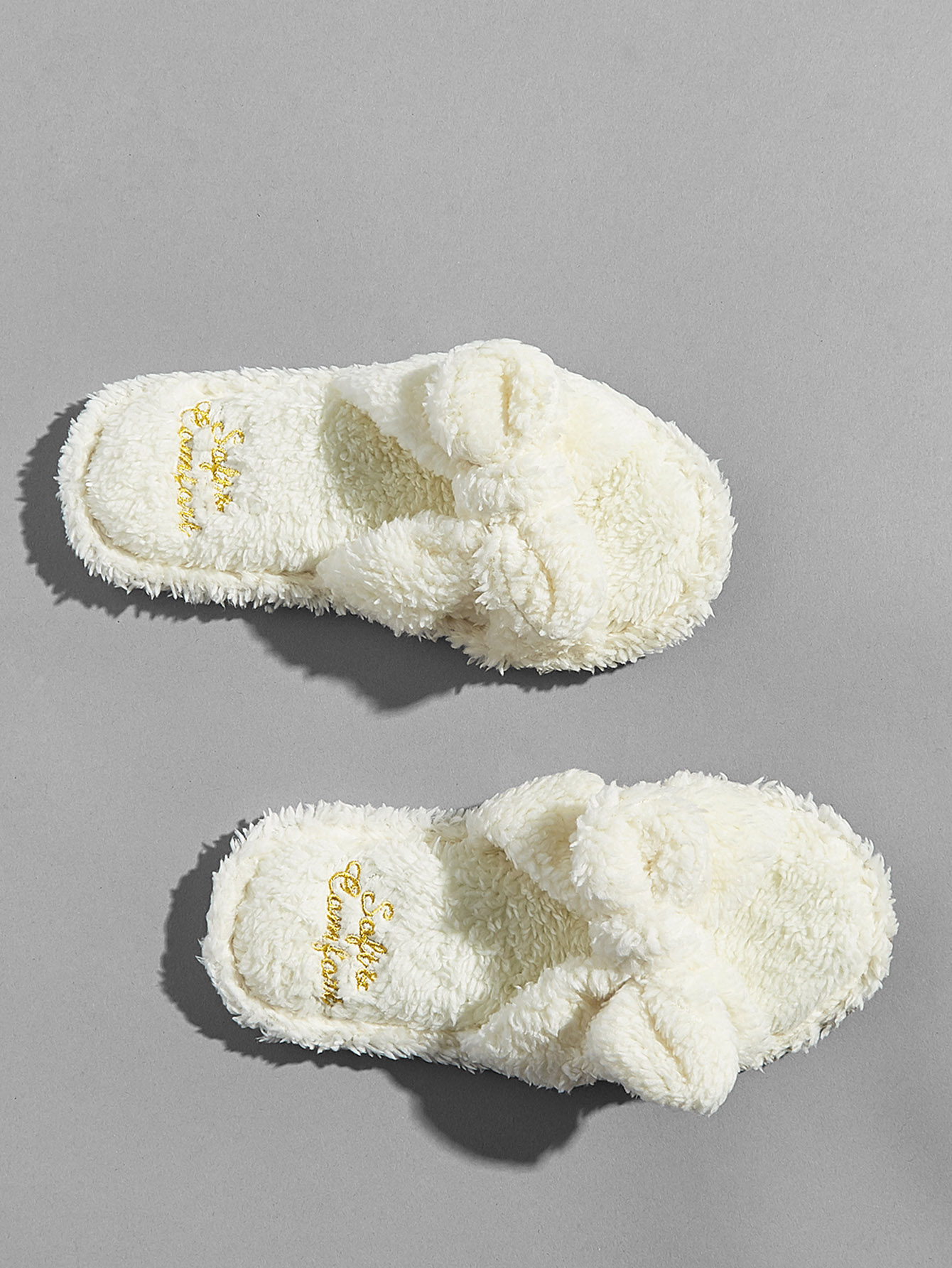 Тапочки из искусственного меха