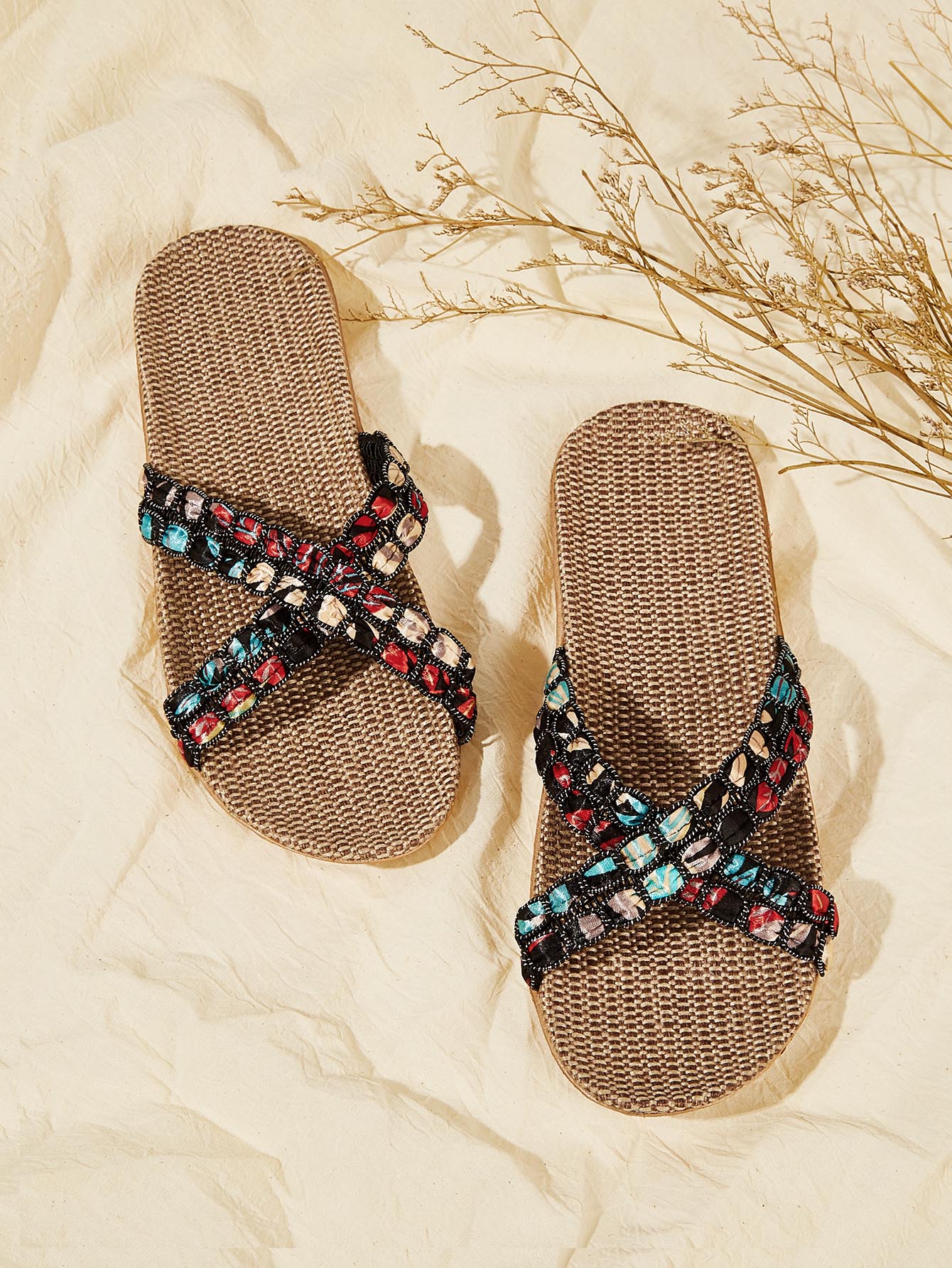 Тапочки с открытым носком