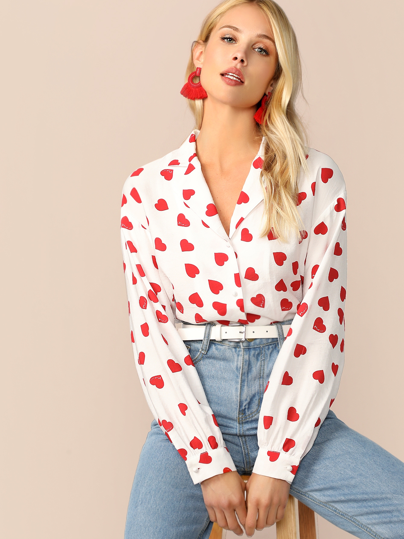 Chemise à coeur