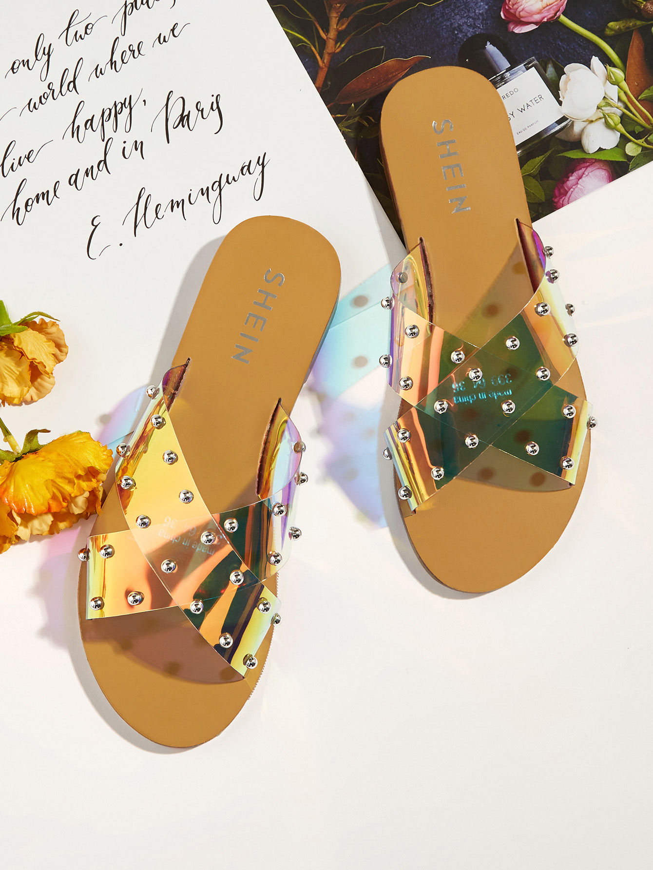 Тапочки с заклёпкой