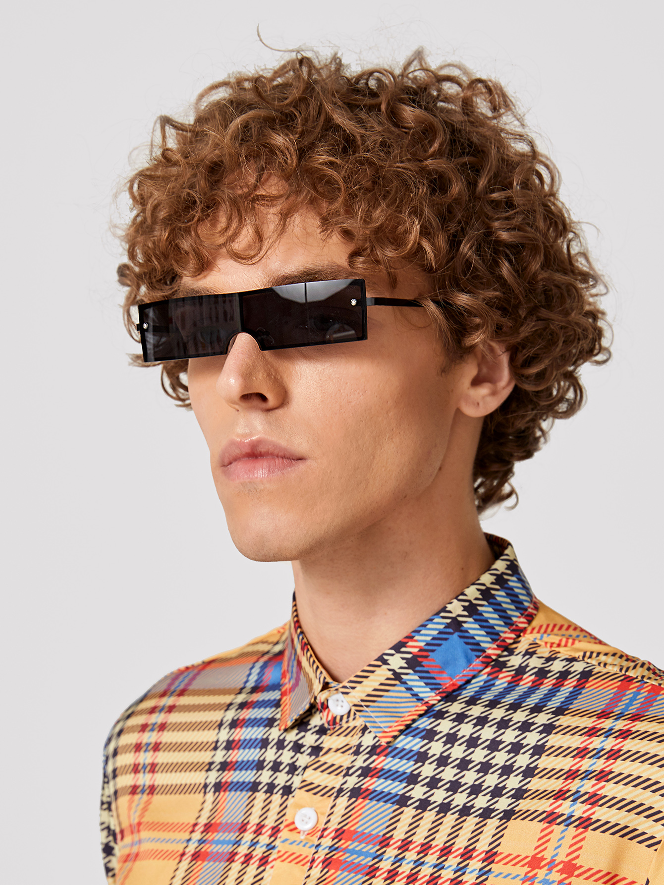 Мужские солнцезащитные очки с плоским верхом