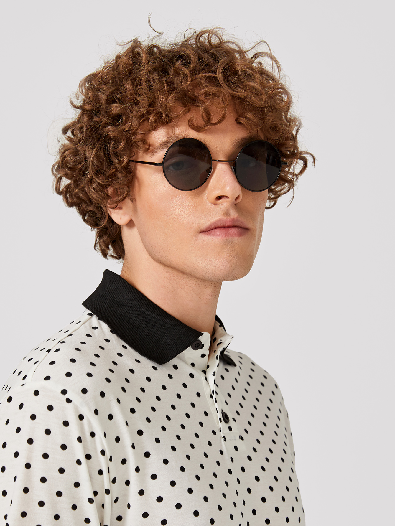 Мужские круглые солнцезащитные очки