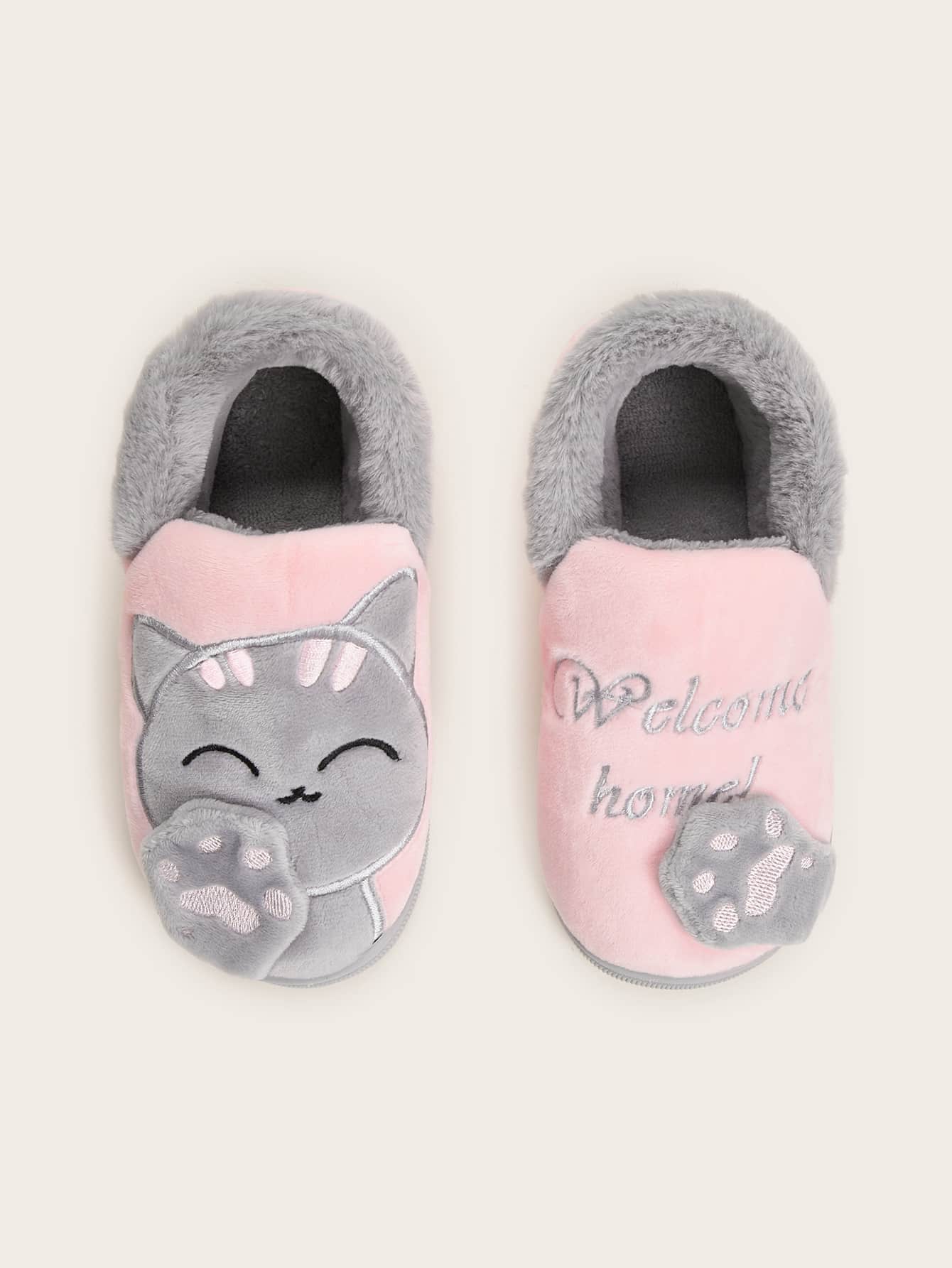 Шлепанцы с узором для девочек