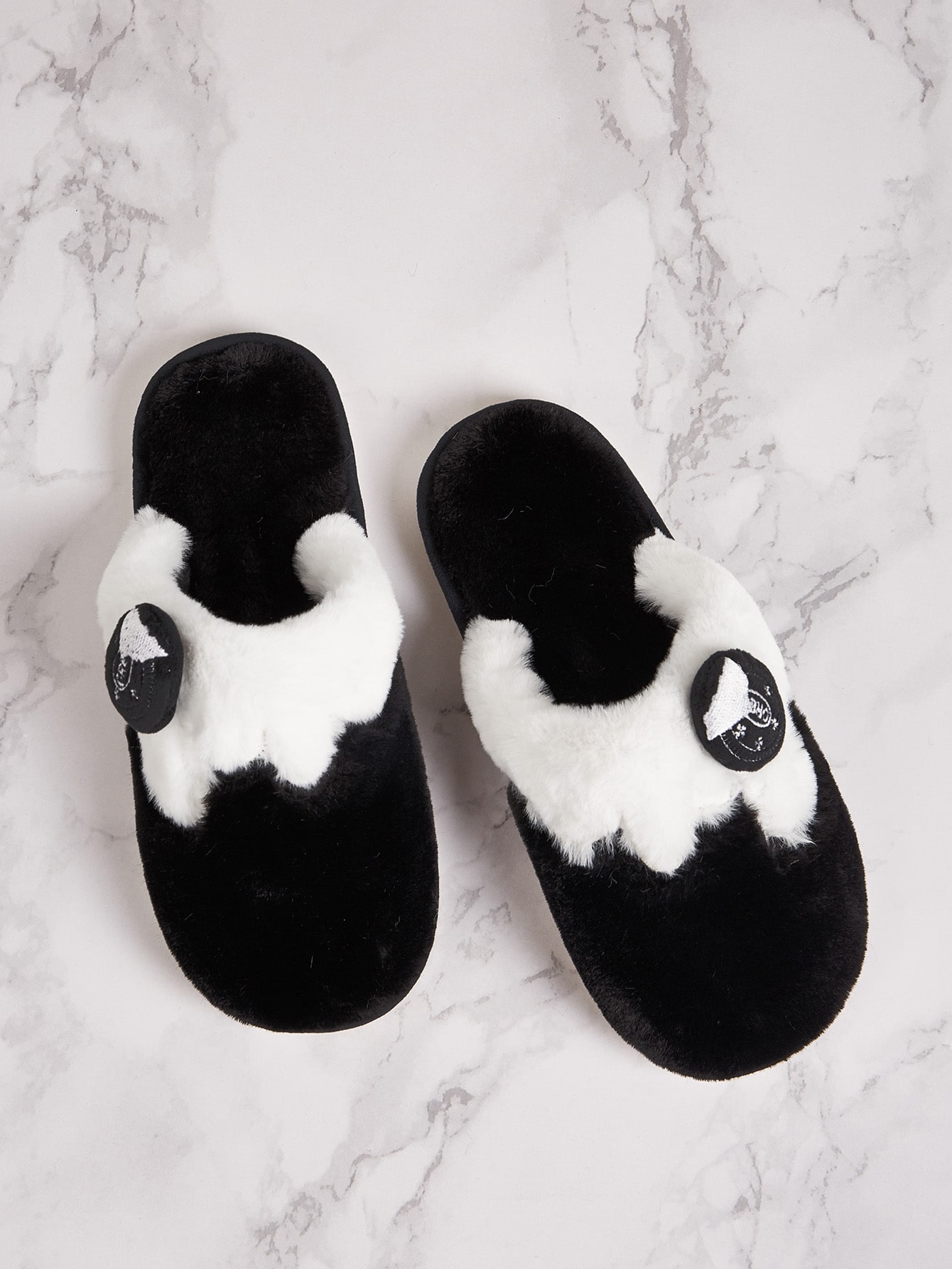 Мужские двухцветные шлепанцы