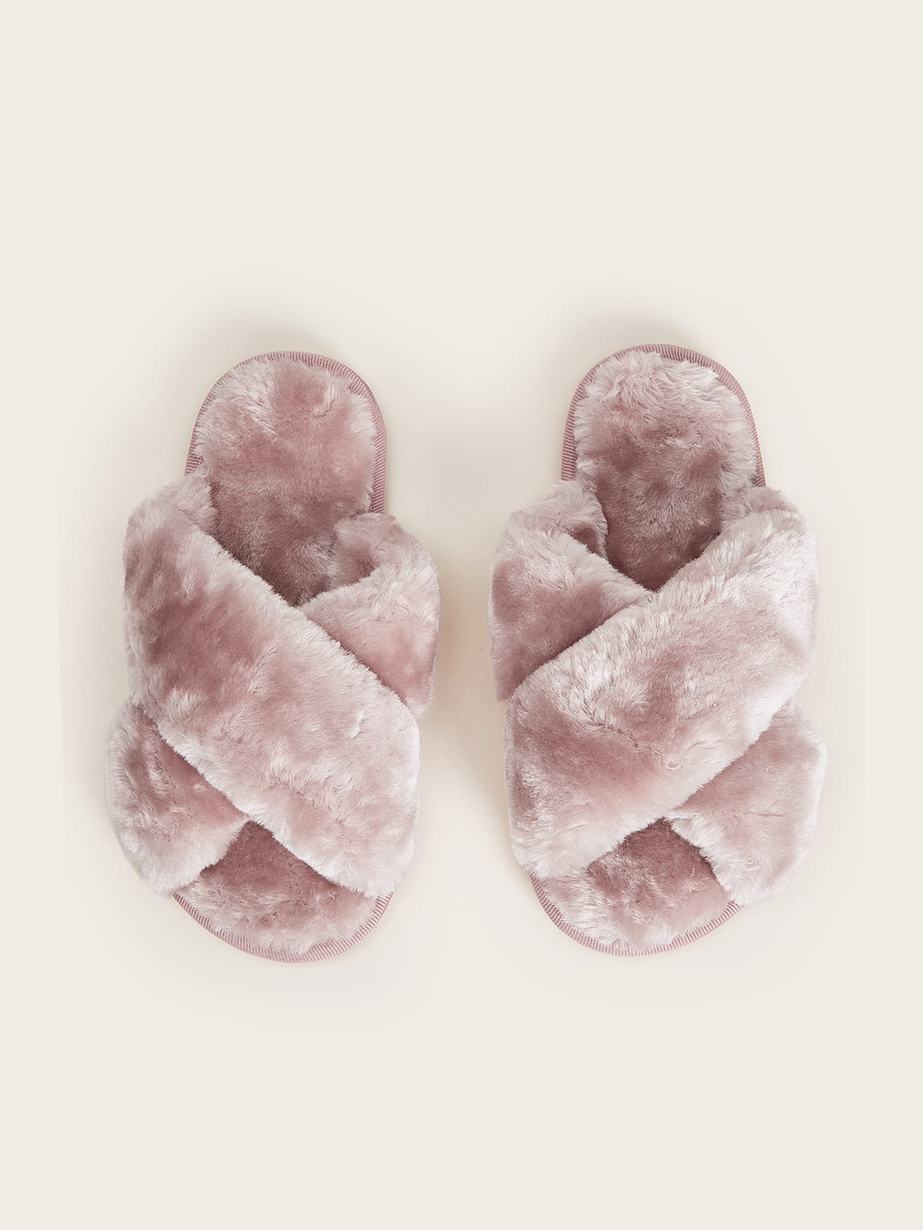 Шлепанцы с искусственным мехом для девочек