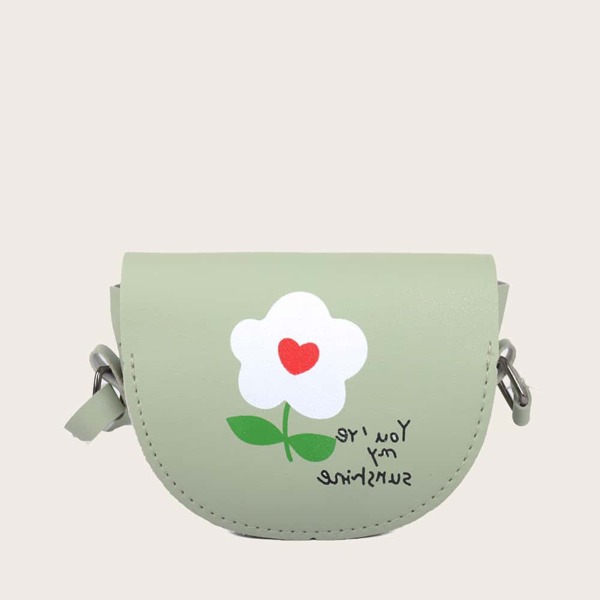 Girls Flower Print Crossbody Bag, Green
Girls Flower Print Crossbody Bag, Green
