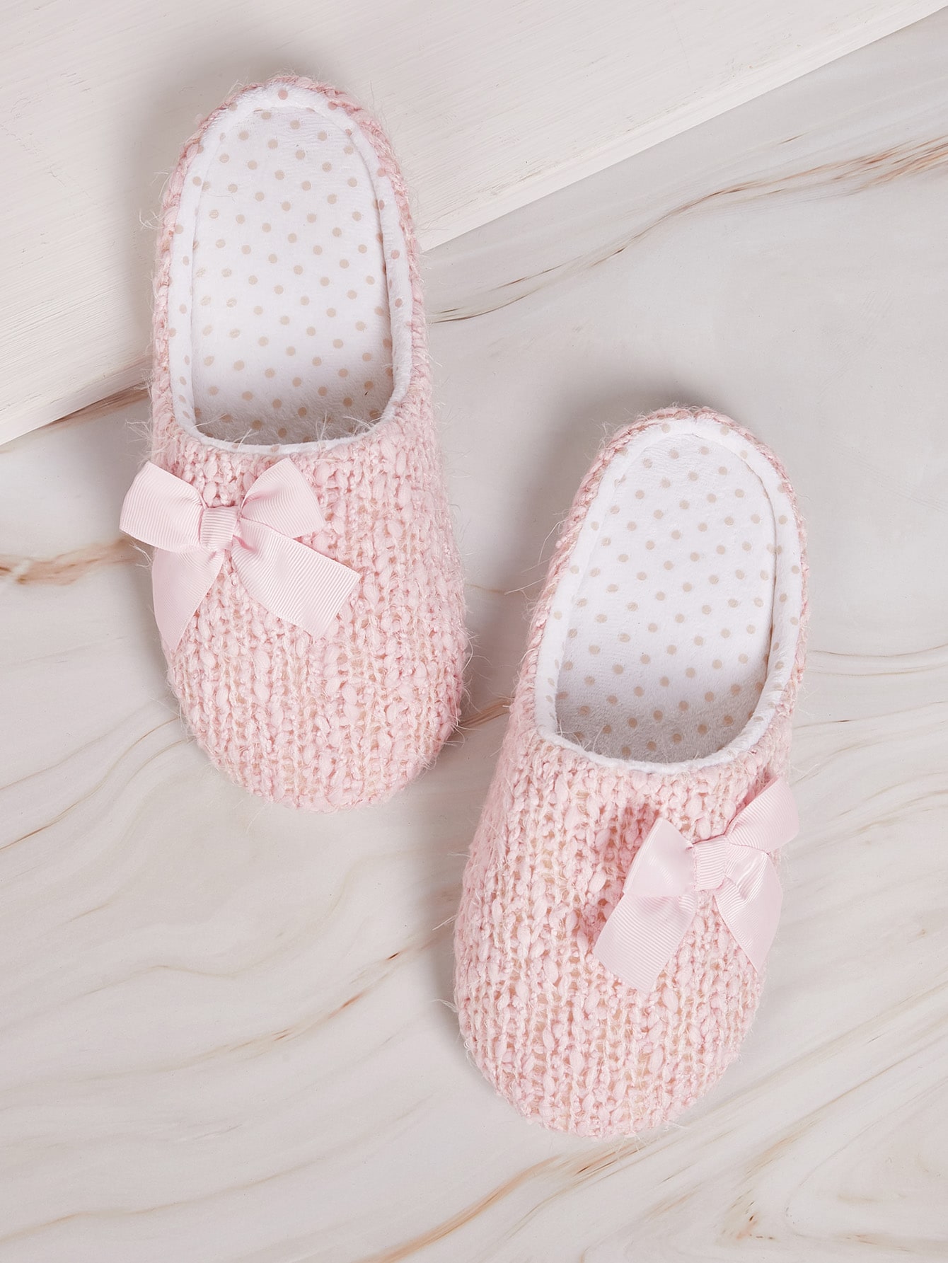 Шлепанцы с бантом