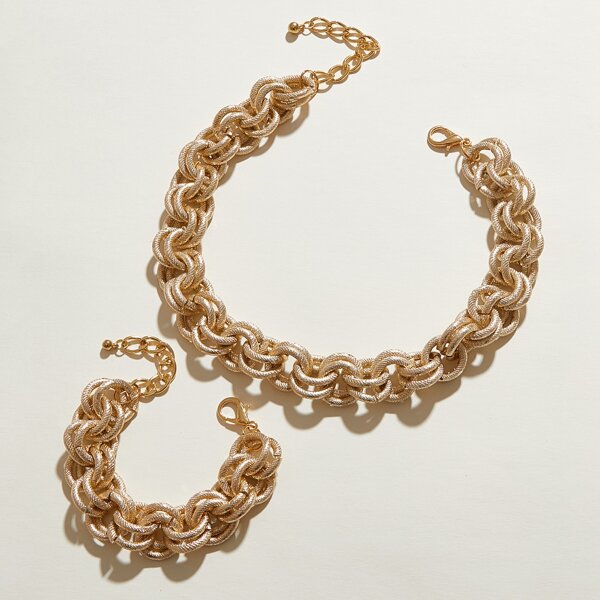 2pcs Matte Multi Thick Chain Choker
2pcs Matte Multi Thick Chain Choker