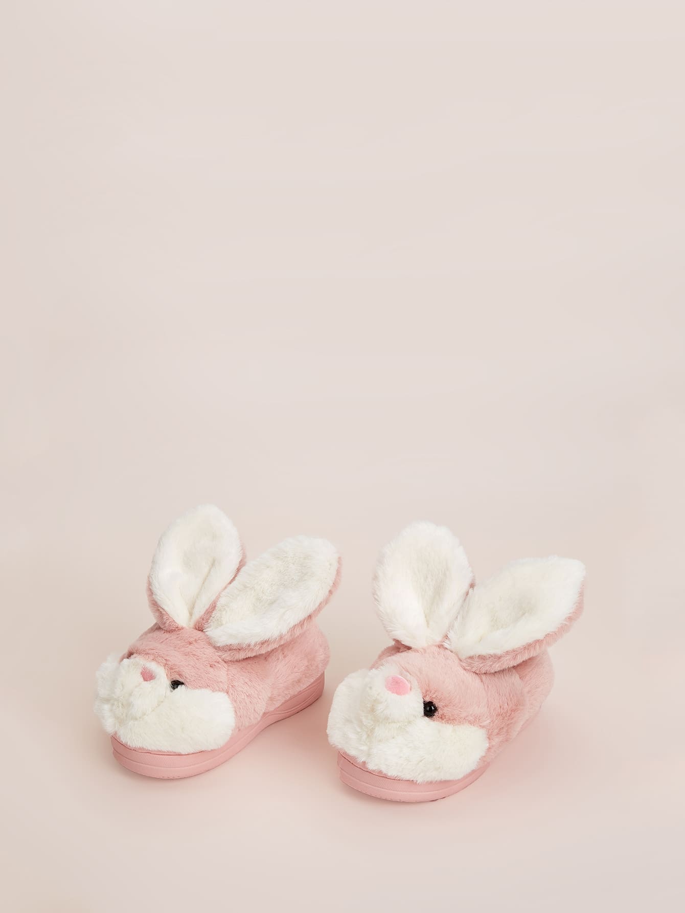 Пушистые шлепанцы в форме кролика для девочек